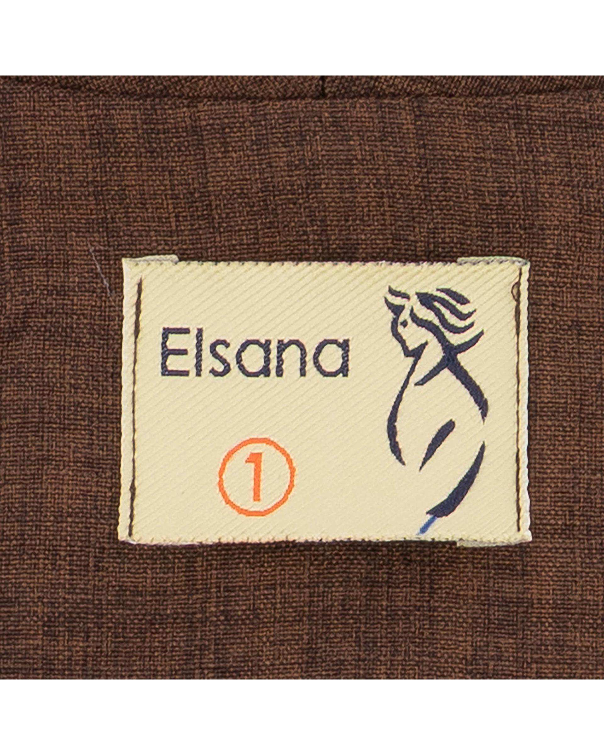 ست کت و سارافون زنانه قهوه ای مدل ماهیار السانا Elsana کد 2450