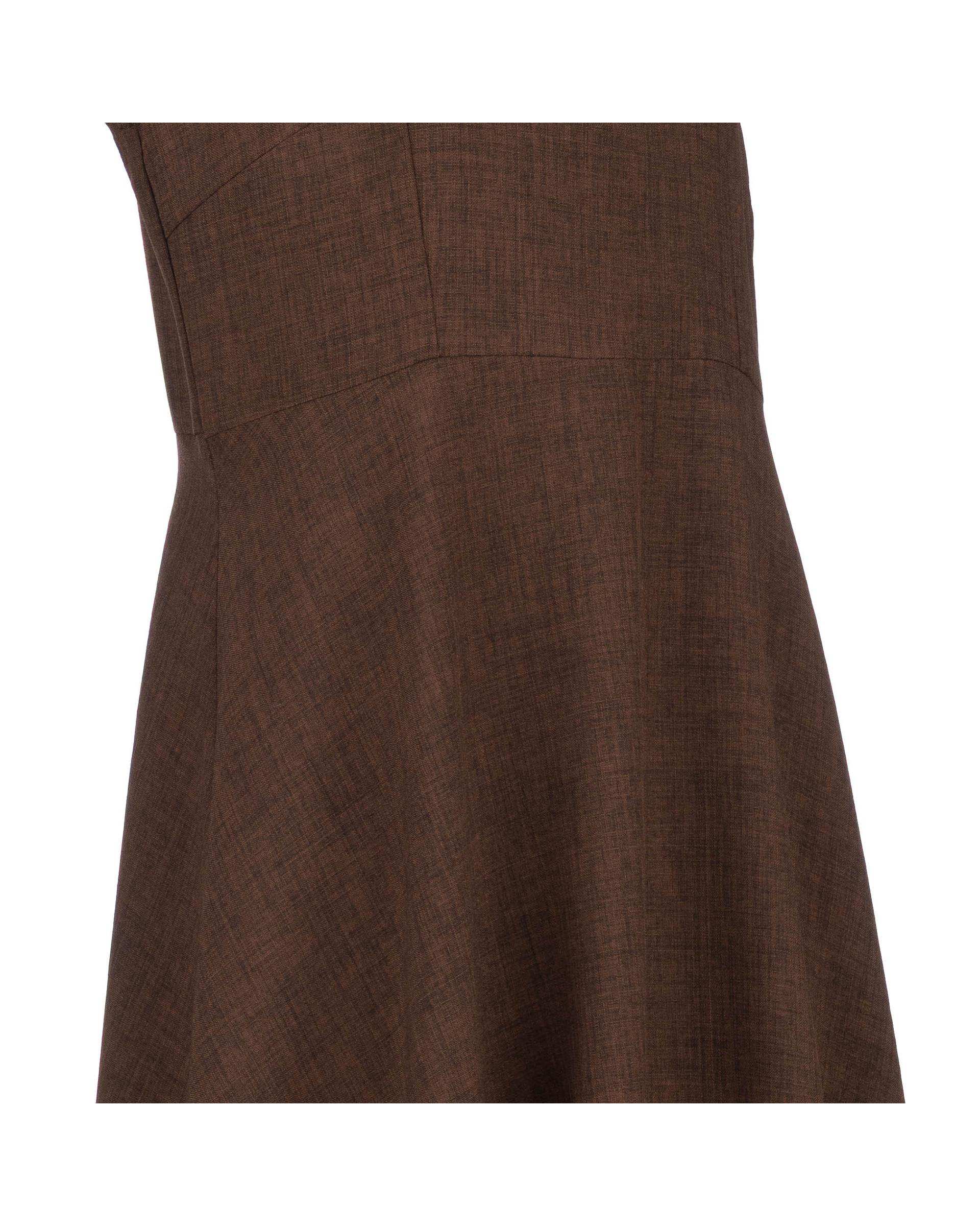 ست کت و سارافون زنانه قهوه ای مدل ماهیار السانا Elsana کد 2450