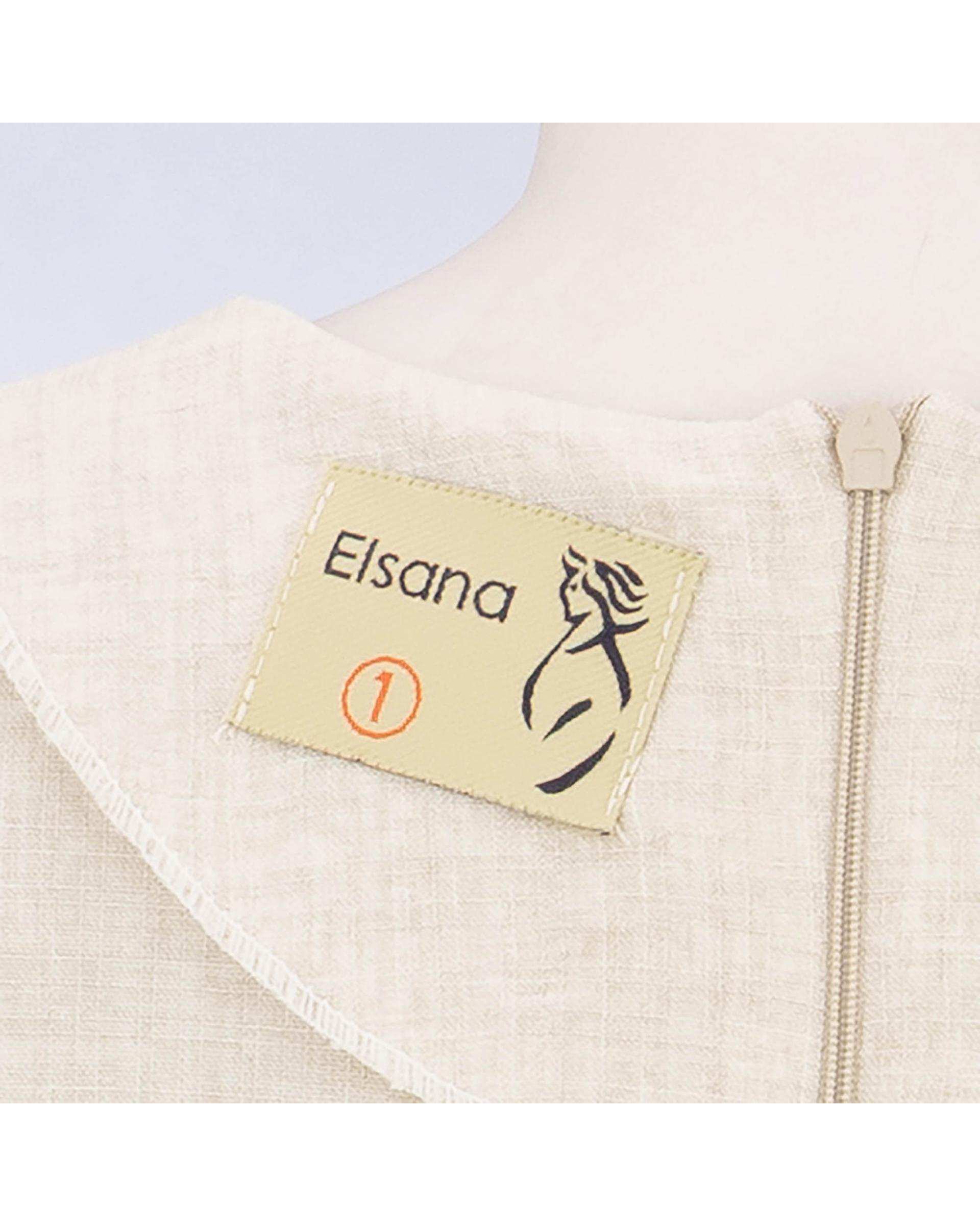 ست کت و سارافون زنانه شیری مدل ماهیار السانا Elsana کد 2450