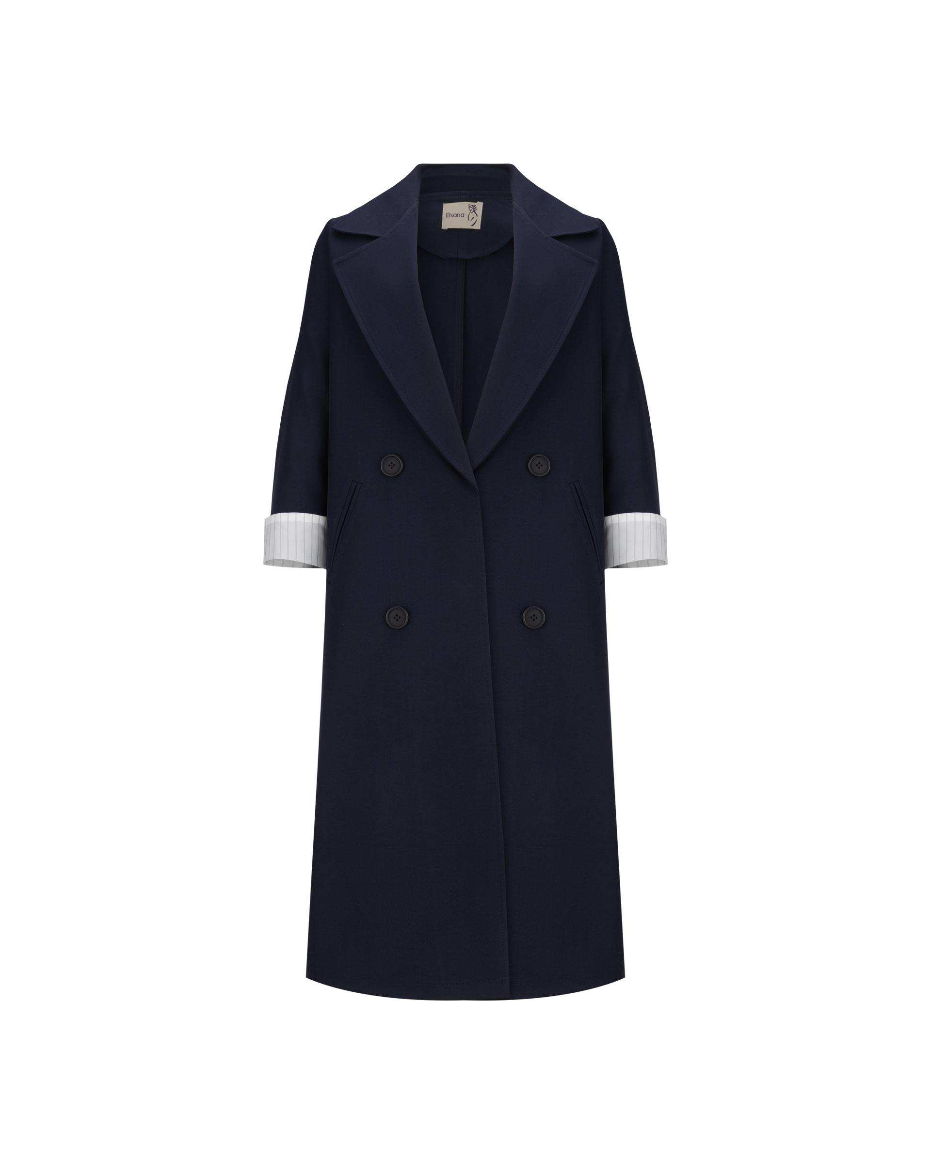 مانتو زنانه سرمه ای مدل سونیتا السانا Elsana کد 2451