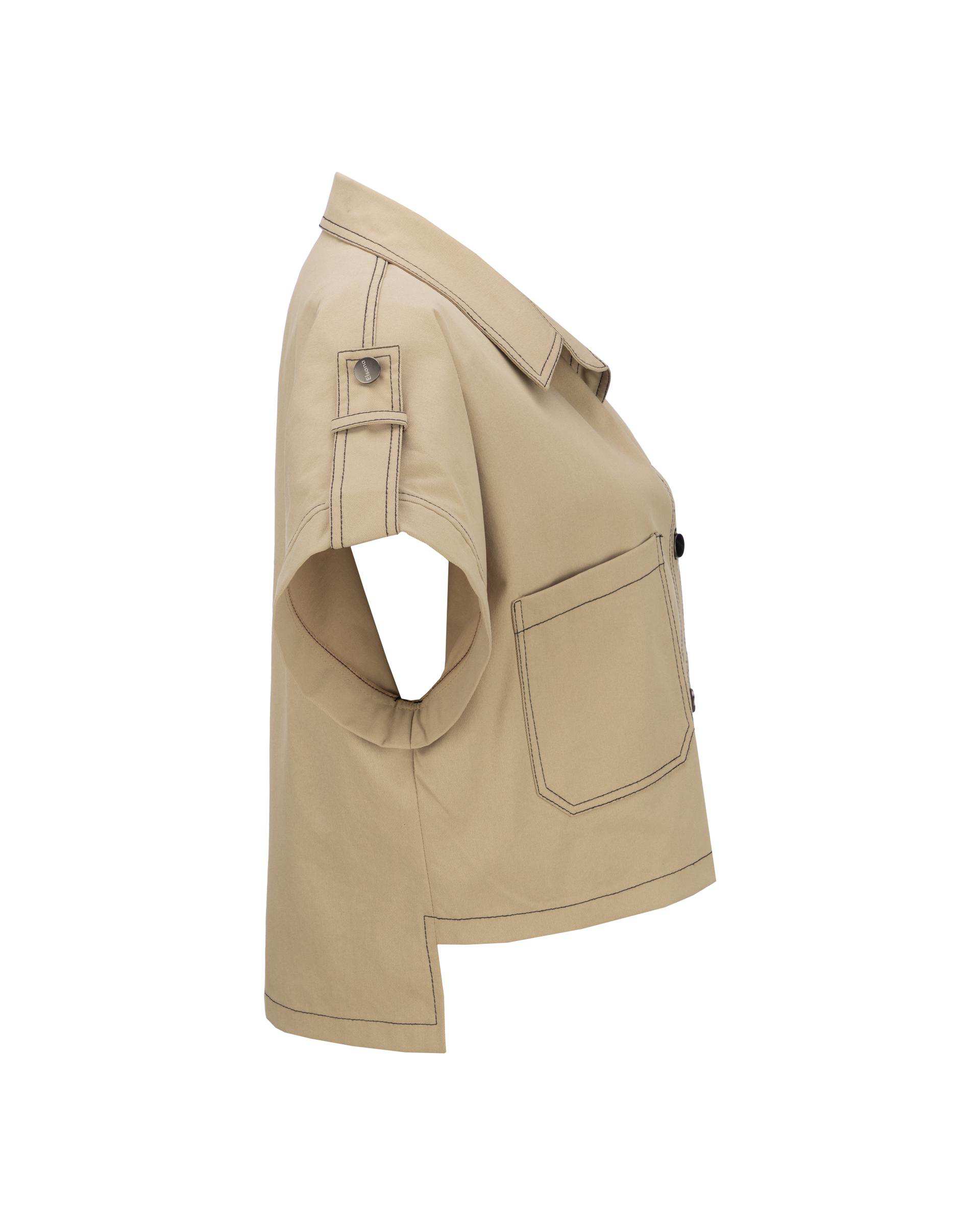 وست زنانه نخودی مدل نلیا السانا Elsana کد 2453