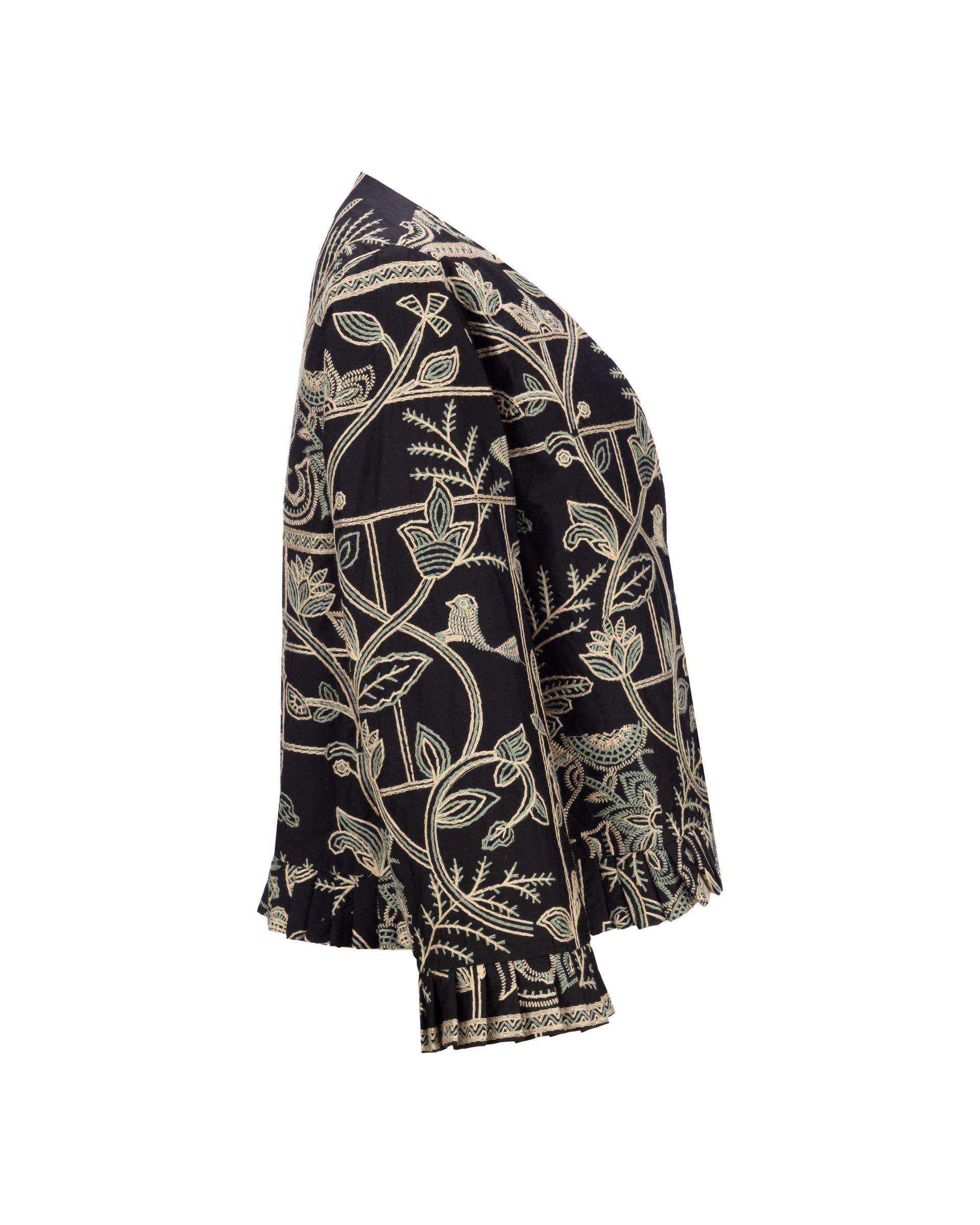 کت زنانه مشکی مدل یارنوش السانا Elsana کد 2455