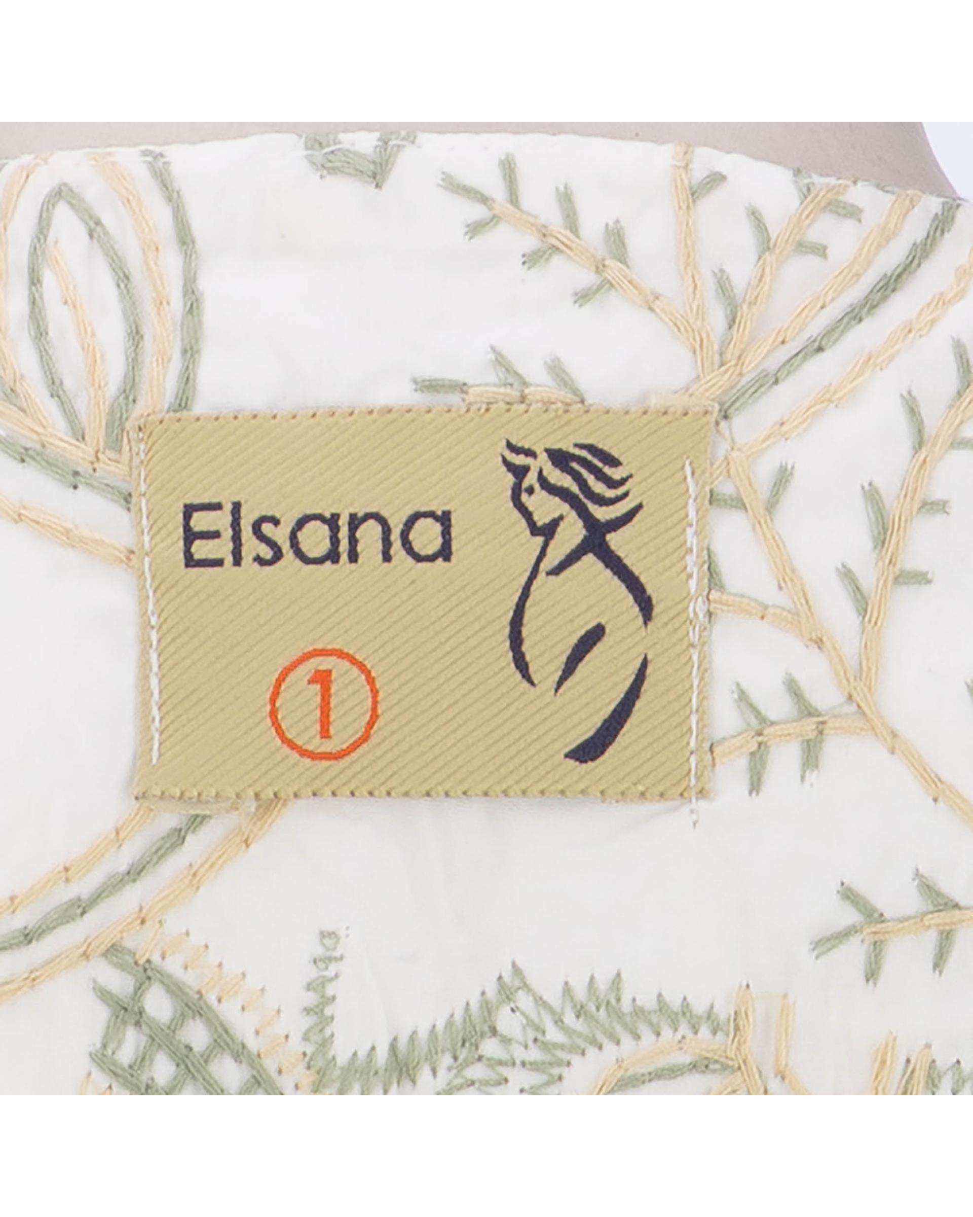 کت زنانه سفید مدل یارنوش السانا Elsana کد 2455