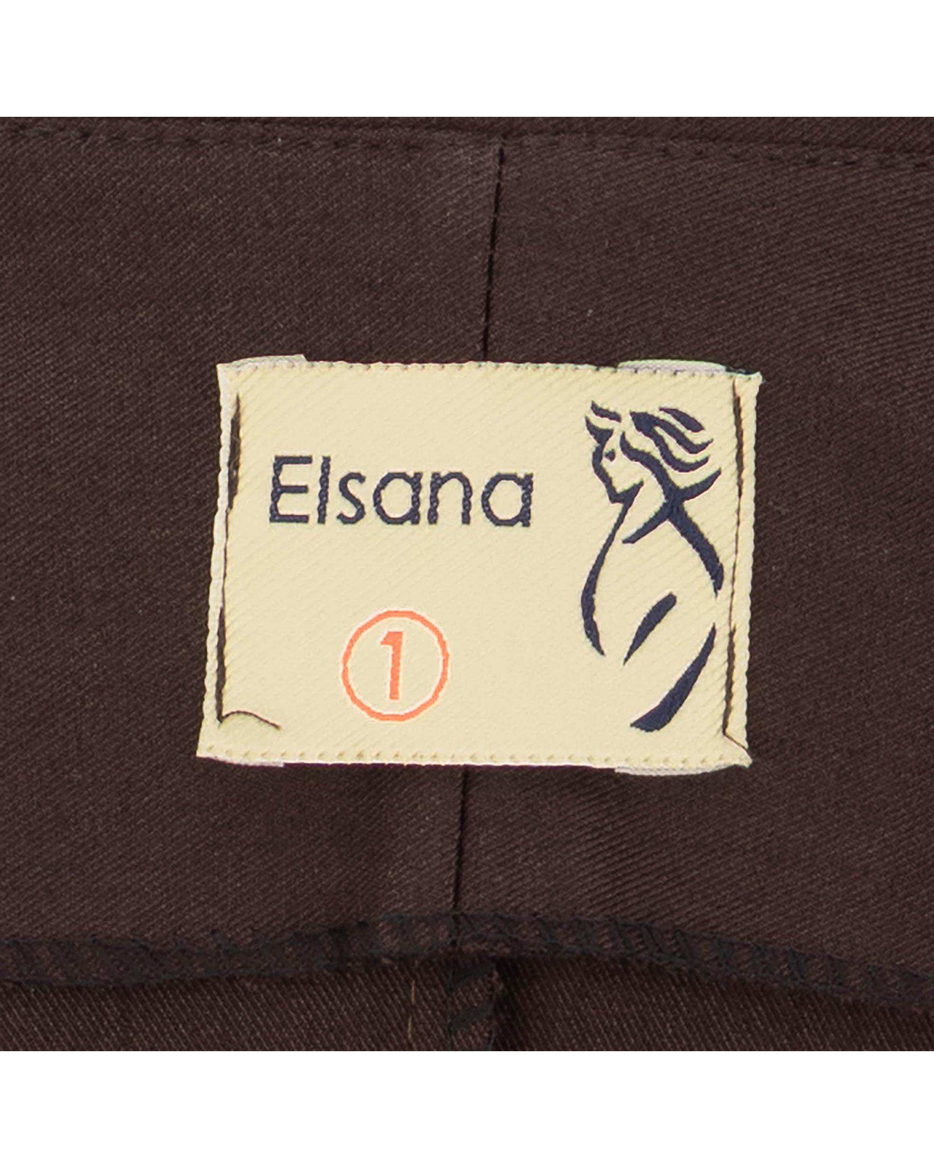 ست کت و شلوار زنانه قهوه ای مدل نیلسان السانا Elsana کد 2456