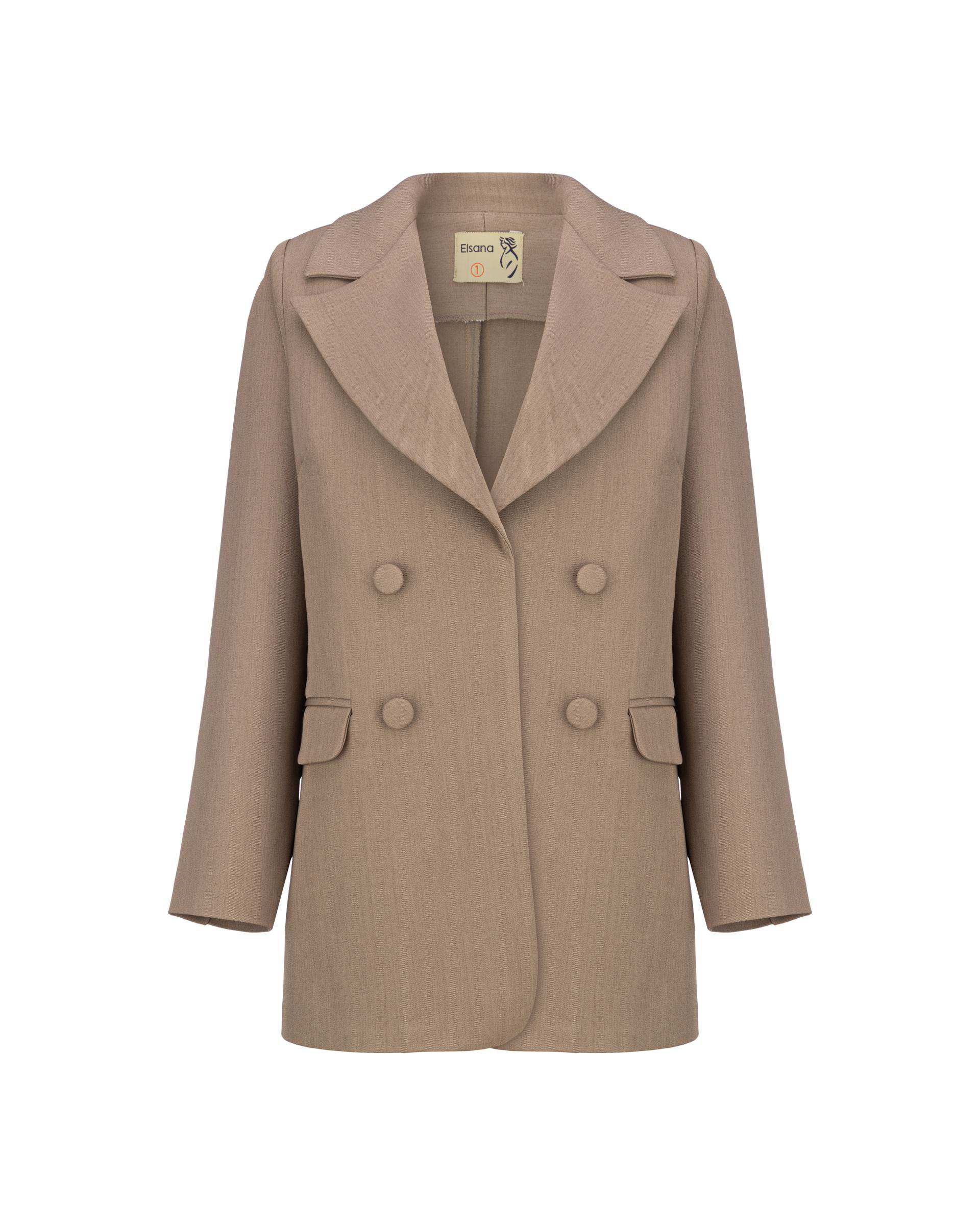 ست کت و شلوار زنانه شکلاتی مدل نیلسان السانا Elsana کد 2456