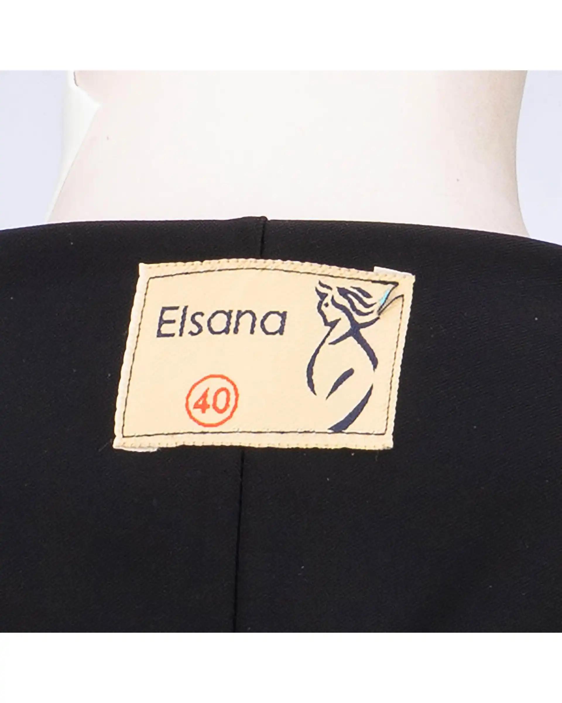 مانتو بلند زنانه مشکی مدل نعیمه السانا Elsana کد 2460