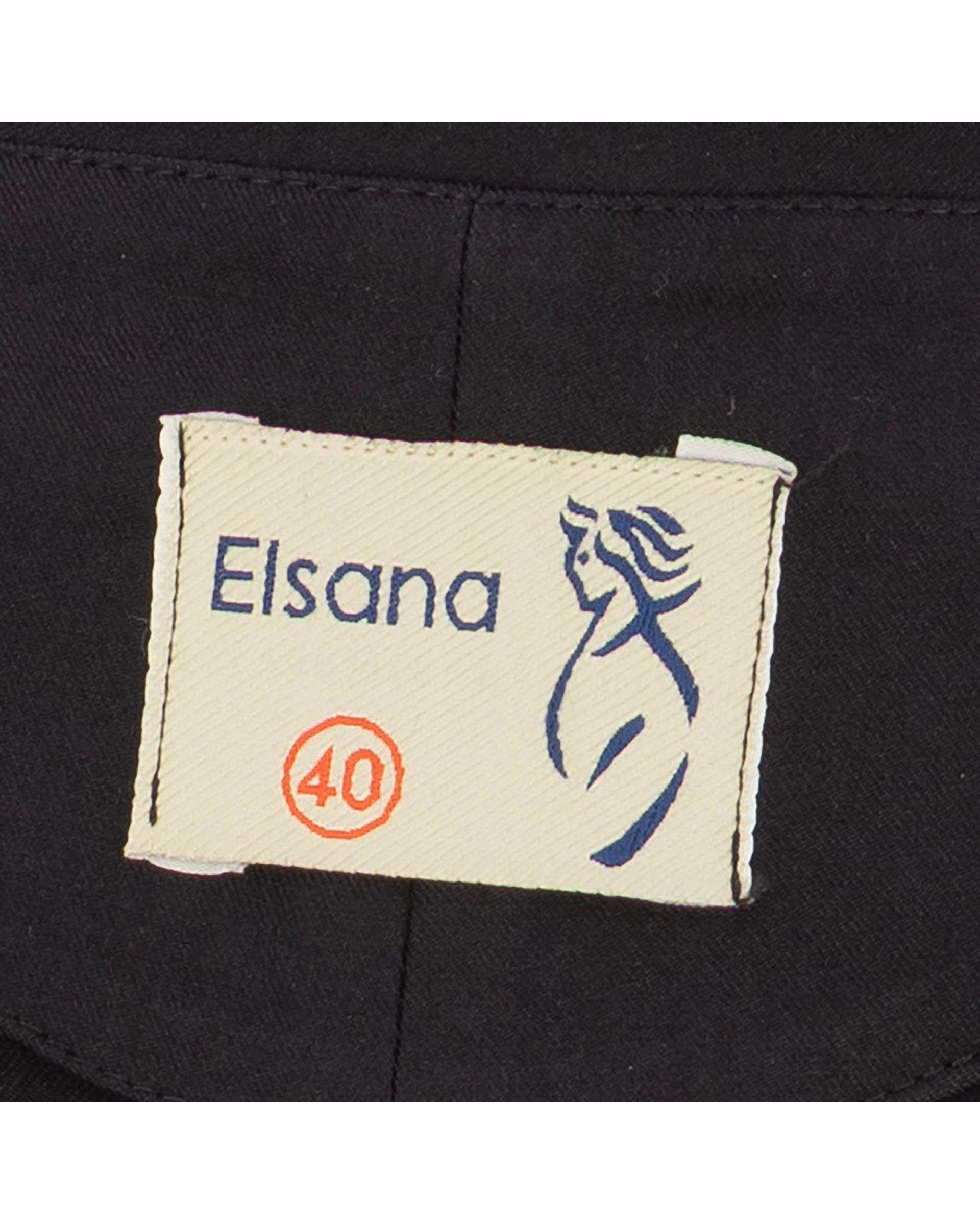 ست کت و شلوار زنانه مشکی مدل ماهگل السانا Elsana کد 2465