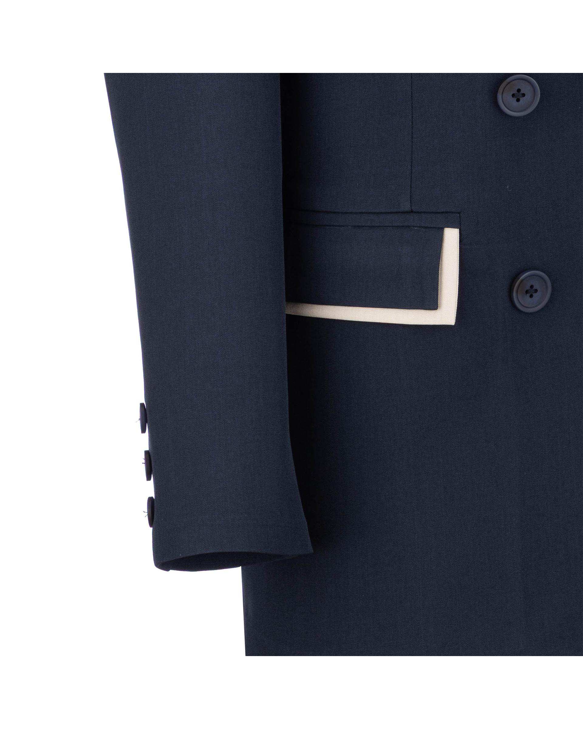 ست کت و شلوار زنانه سرمه ای مدل ماهگل السانا Elsana کد 2465