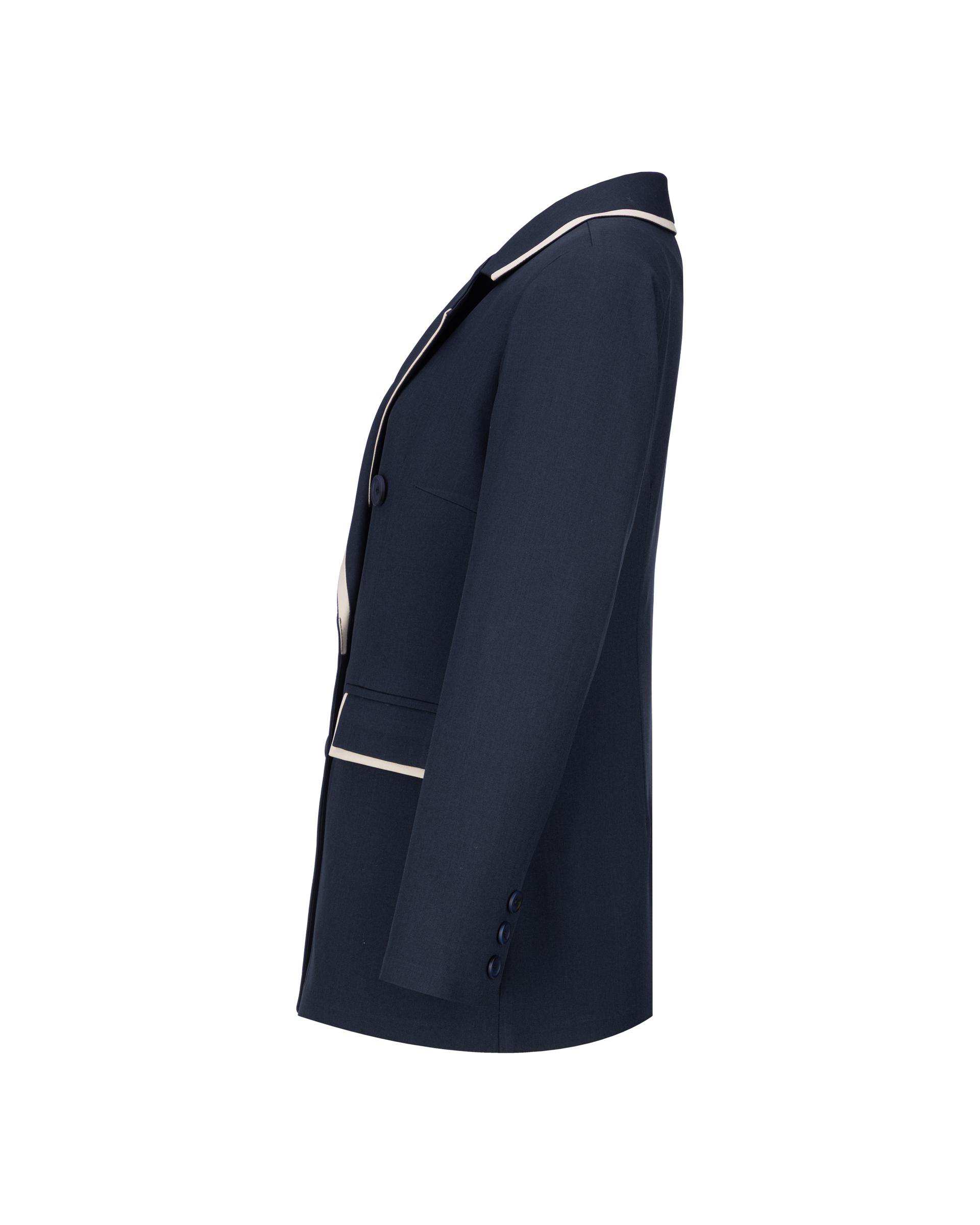 ست کت و شلوار زنانه سرمه ای مدل ماهگل السانا Elsana کد 2465