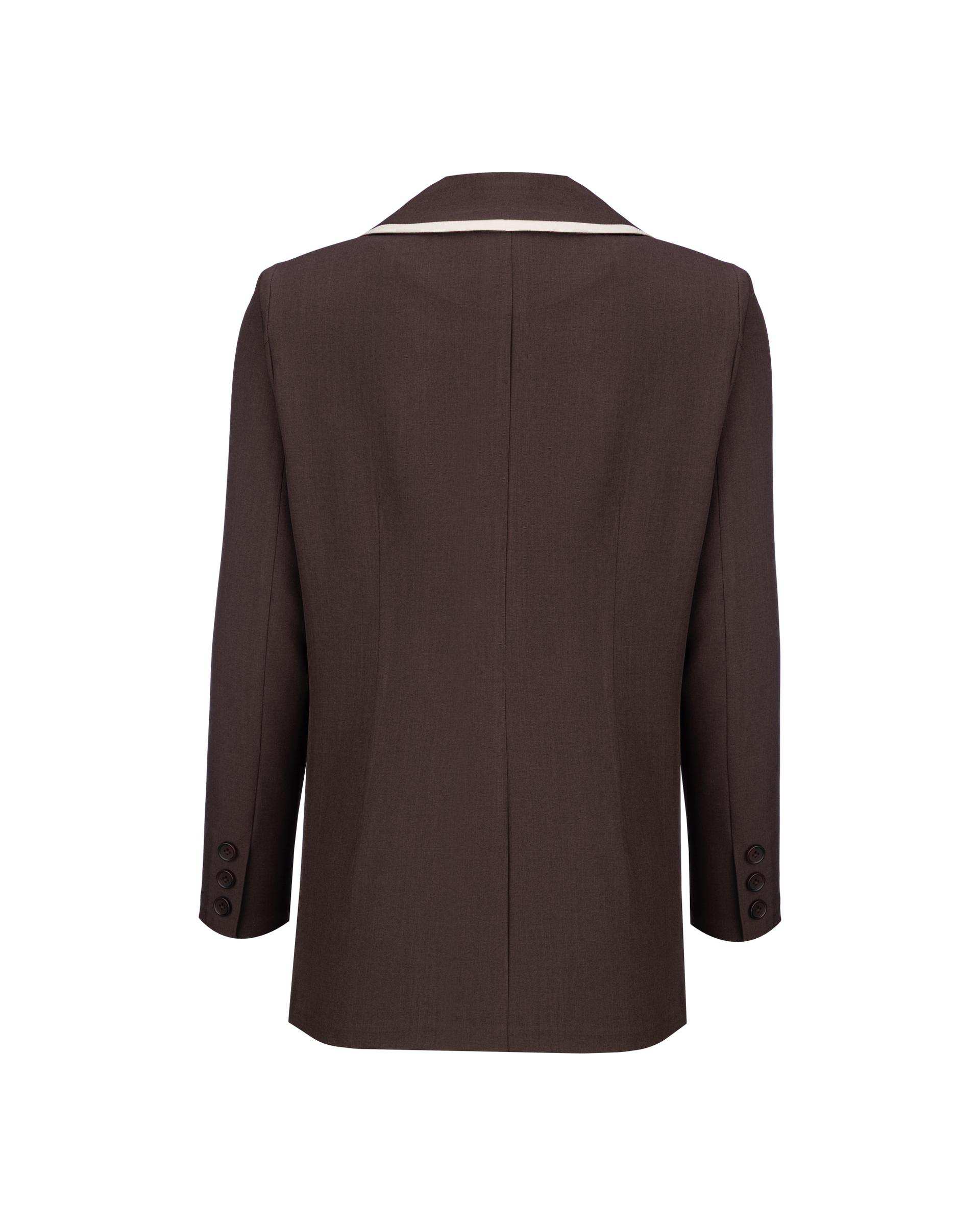 ست کت و شلوار زنانه قهوه ای مدل ماهگل السانا Elsana کد 2465