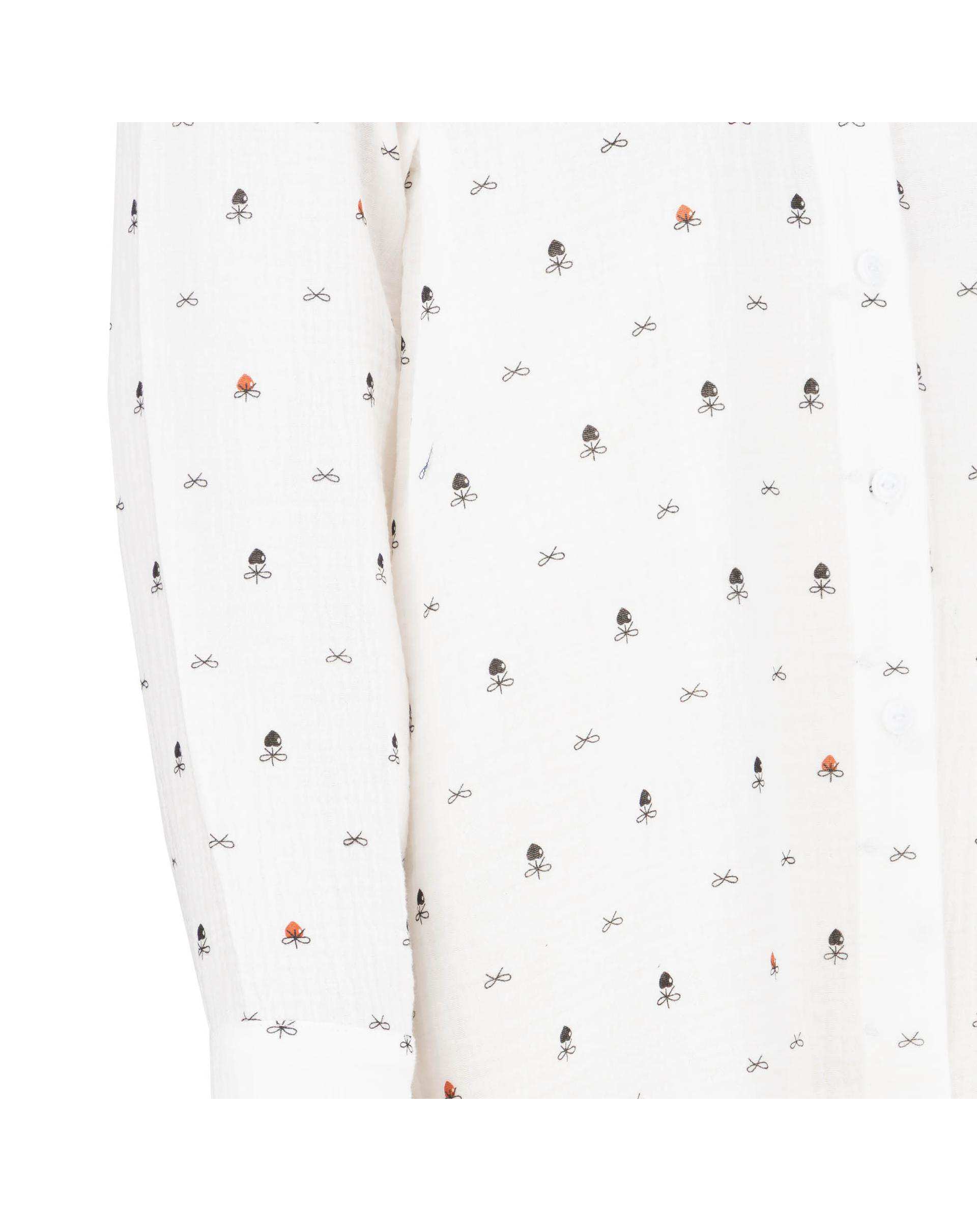 شومیز زنانه پاپیون سفید مدل پارسانا السانا Elsana کد 2433