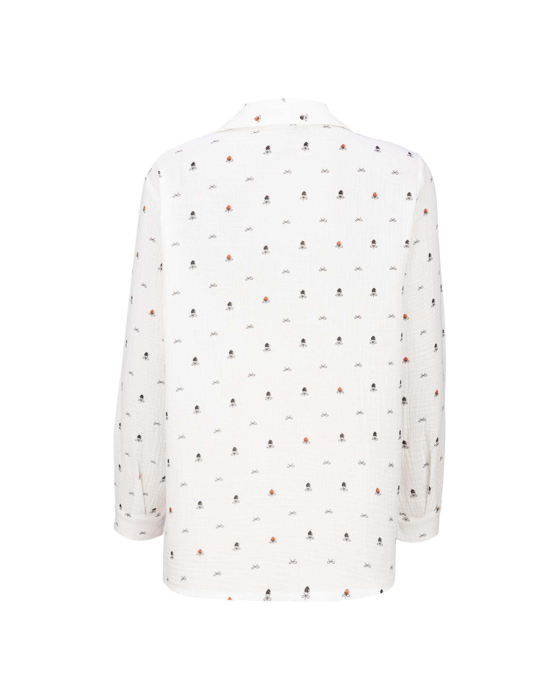 شومیز زنانه پاپیون سفید مدل پارسانا السانا Elsana کد 2433