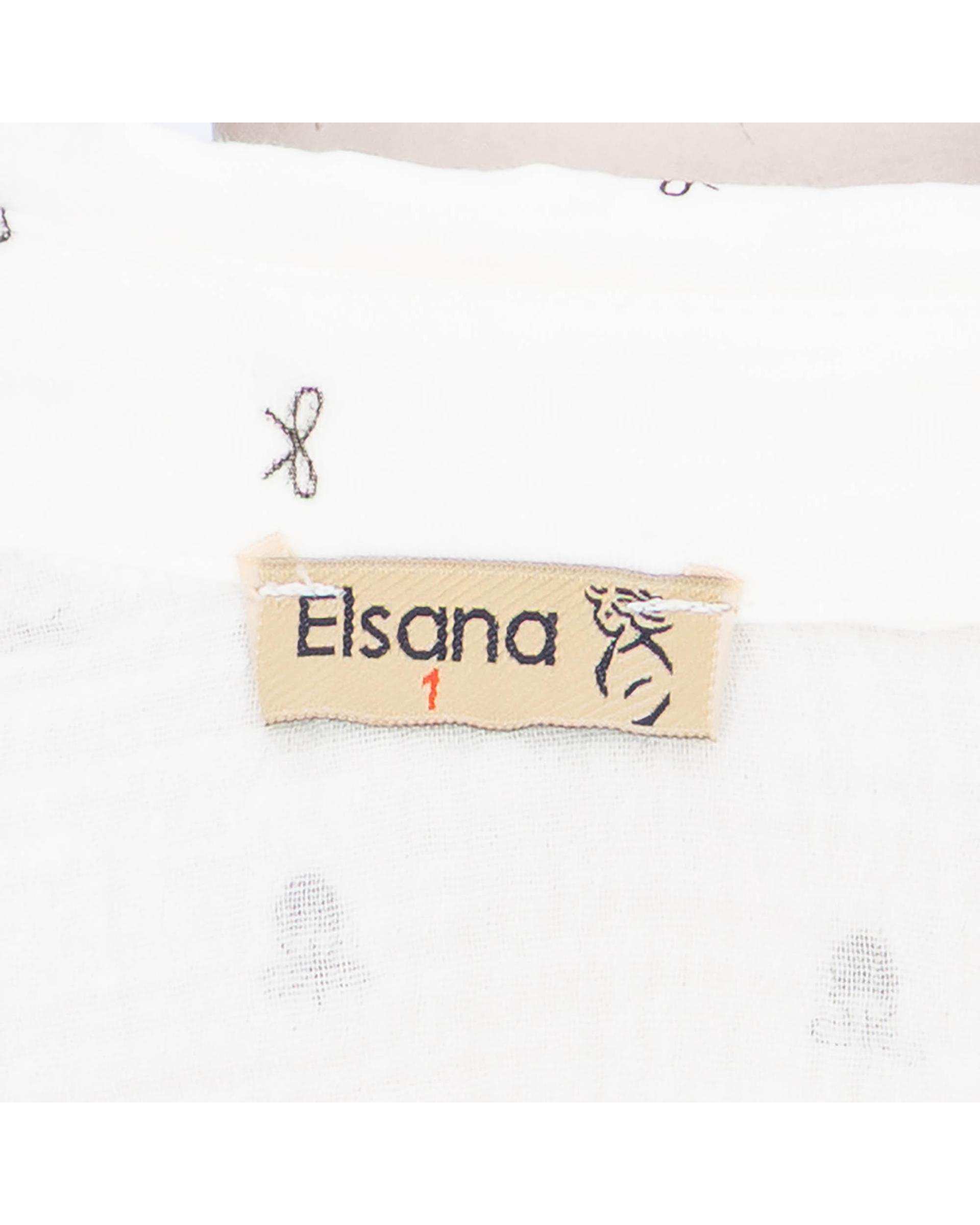 شومیز زنانه پاپیون سفید مدل پارسانا السانا Elsana کد 2433