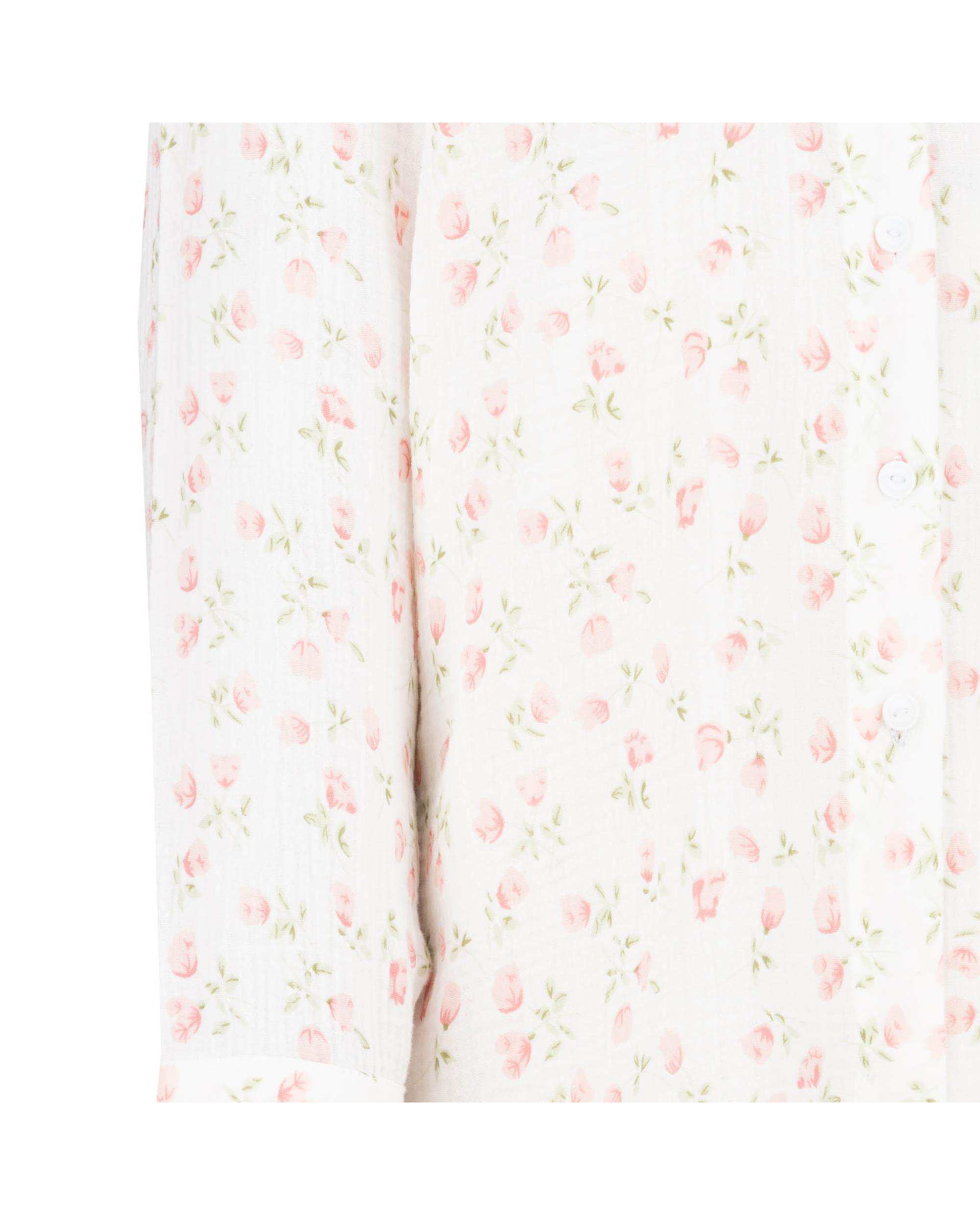 شومیز زنانه گل سفید مدل پارسانا السانا Elsana کد 2433