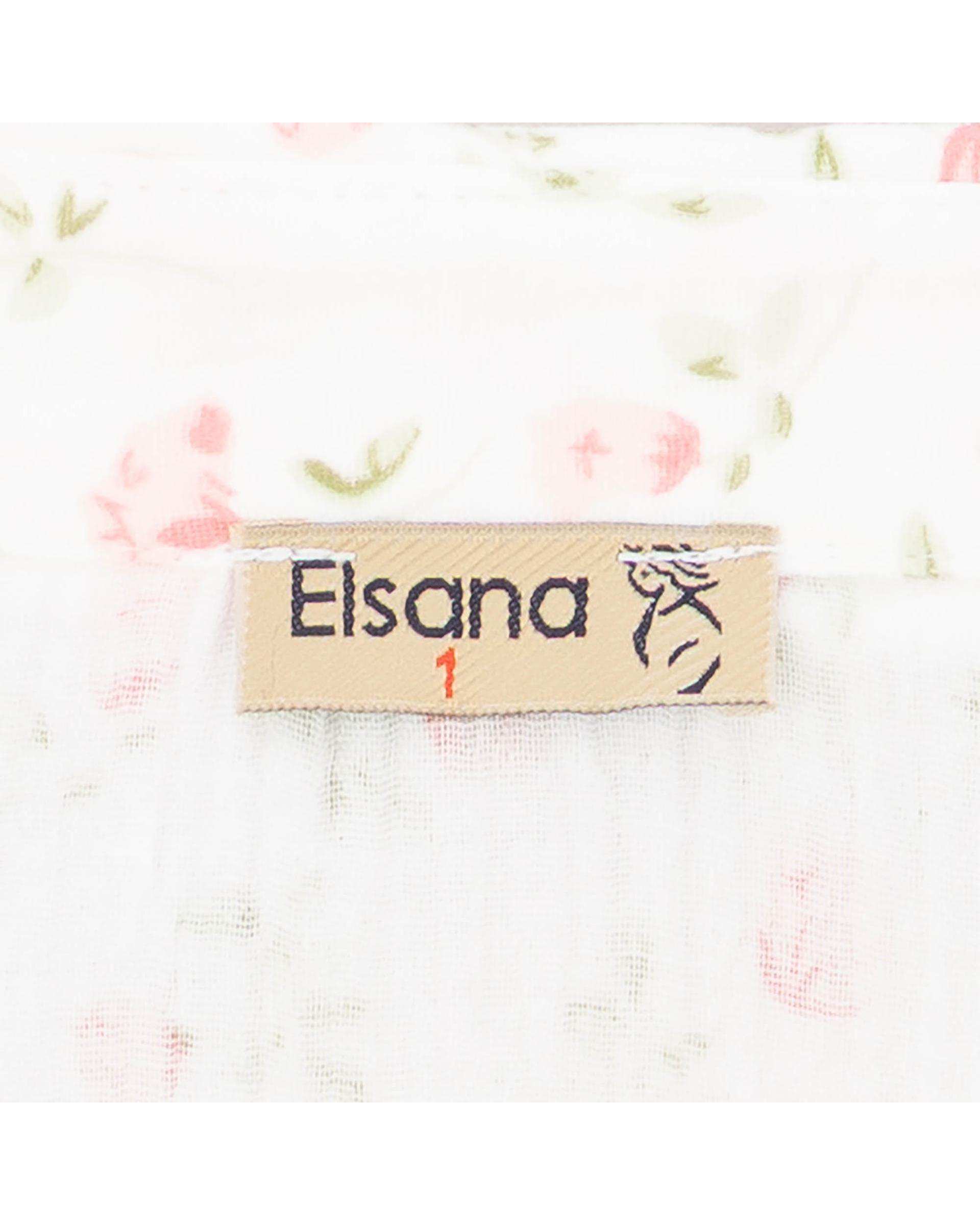 شومیز زنانه گل سفید مدل پارسانا السانا Elsana کد 2433