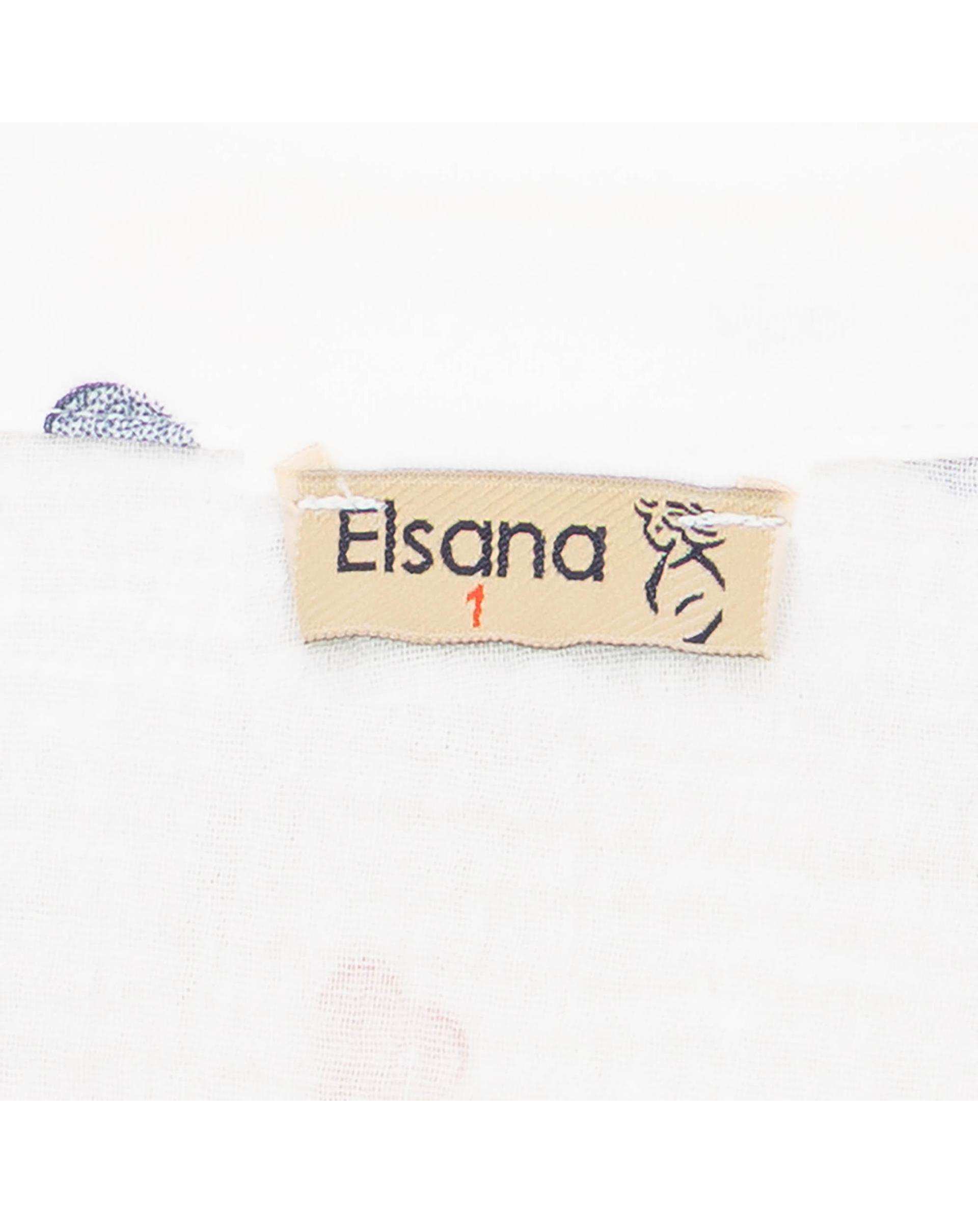 شومیز زنانه قلب ریز سفید مدل پارسانا السانا Elsana کد 2433