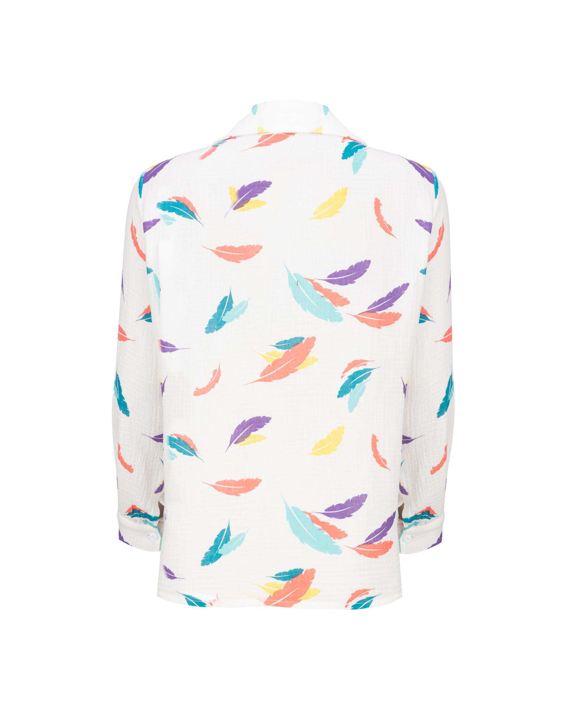 شومیز زنانه پر سفید مدل پارسانا السانا Elsana کد 2433