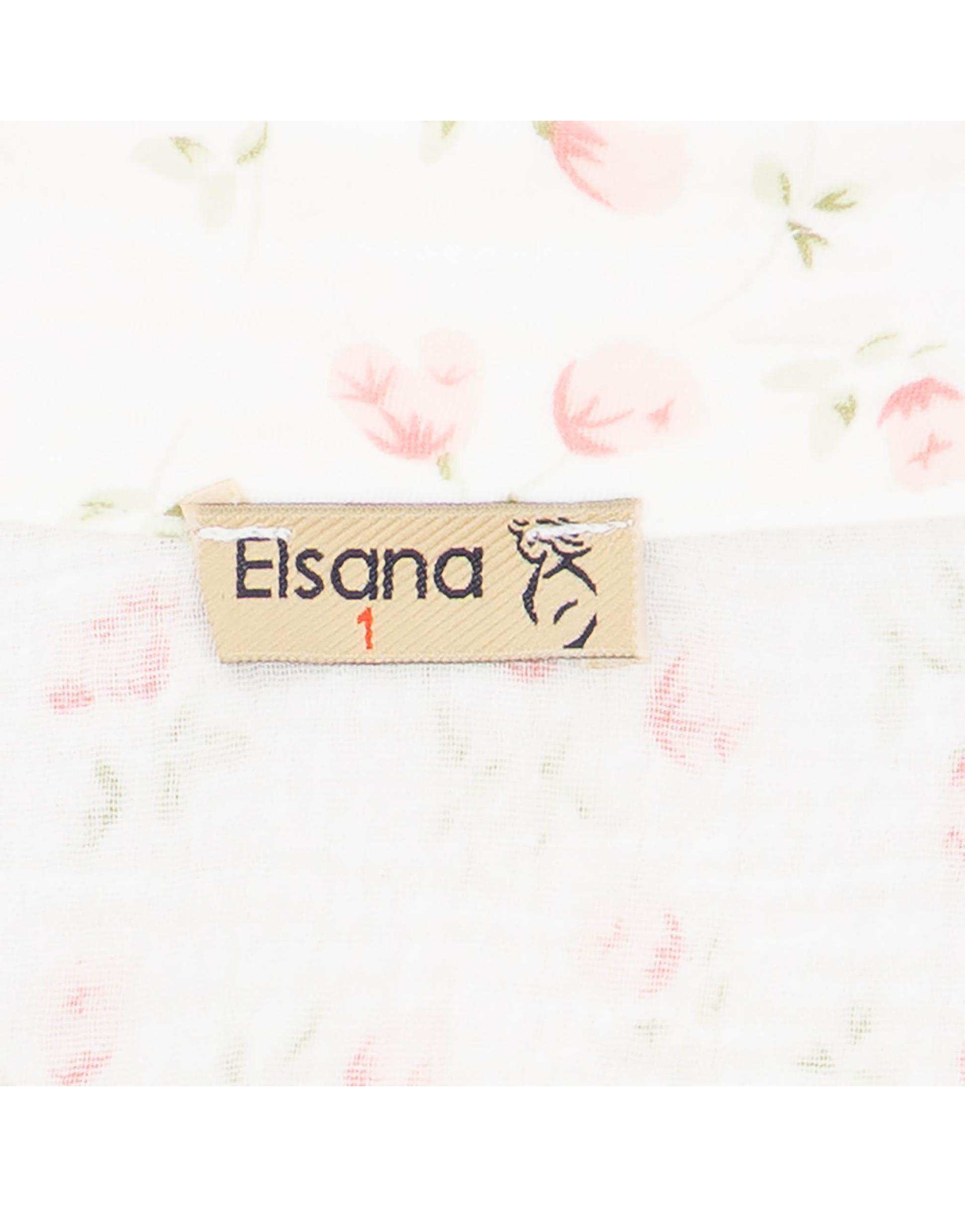 شومیز زنانه گل سفید مدل فرزان السانا Elsana کد 2437