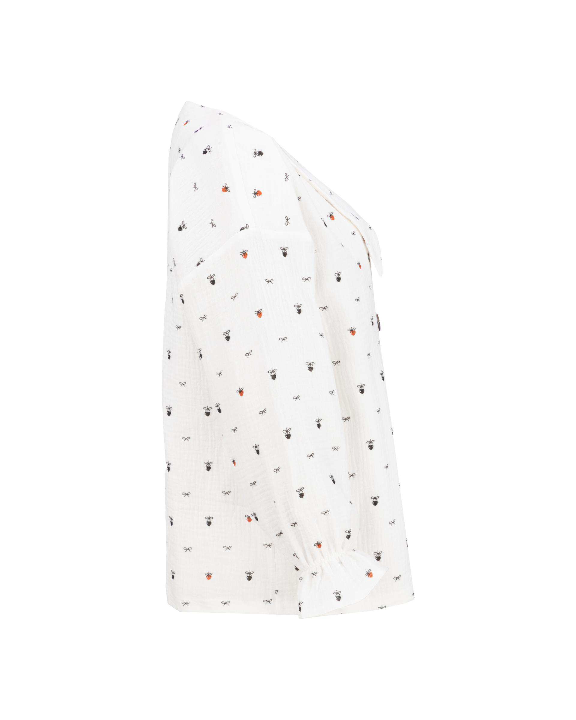 شومیز زنانه پاپیون سفید مدل نیکین السانا Elsana کد 2448