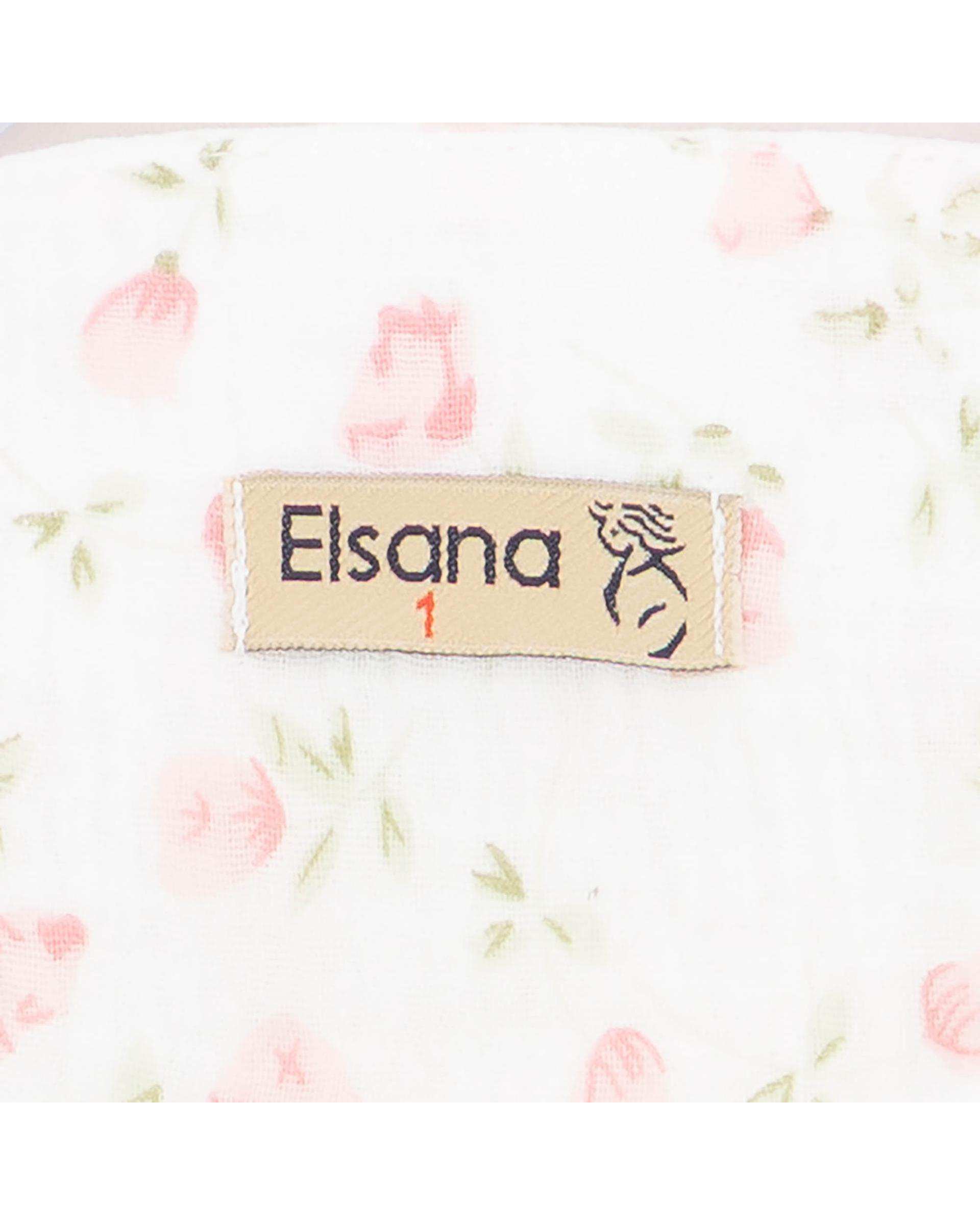 شومیز زنانه گل سفید مدل نیکین السانا Elsana کد 2448