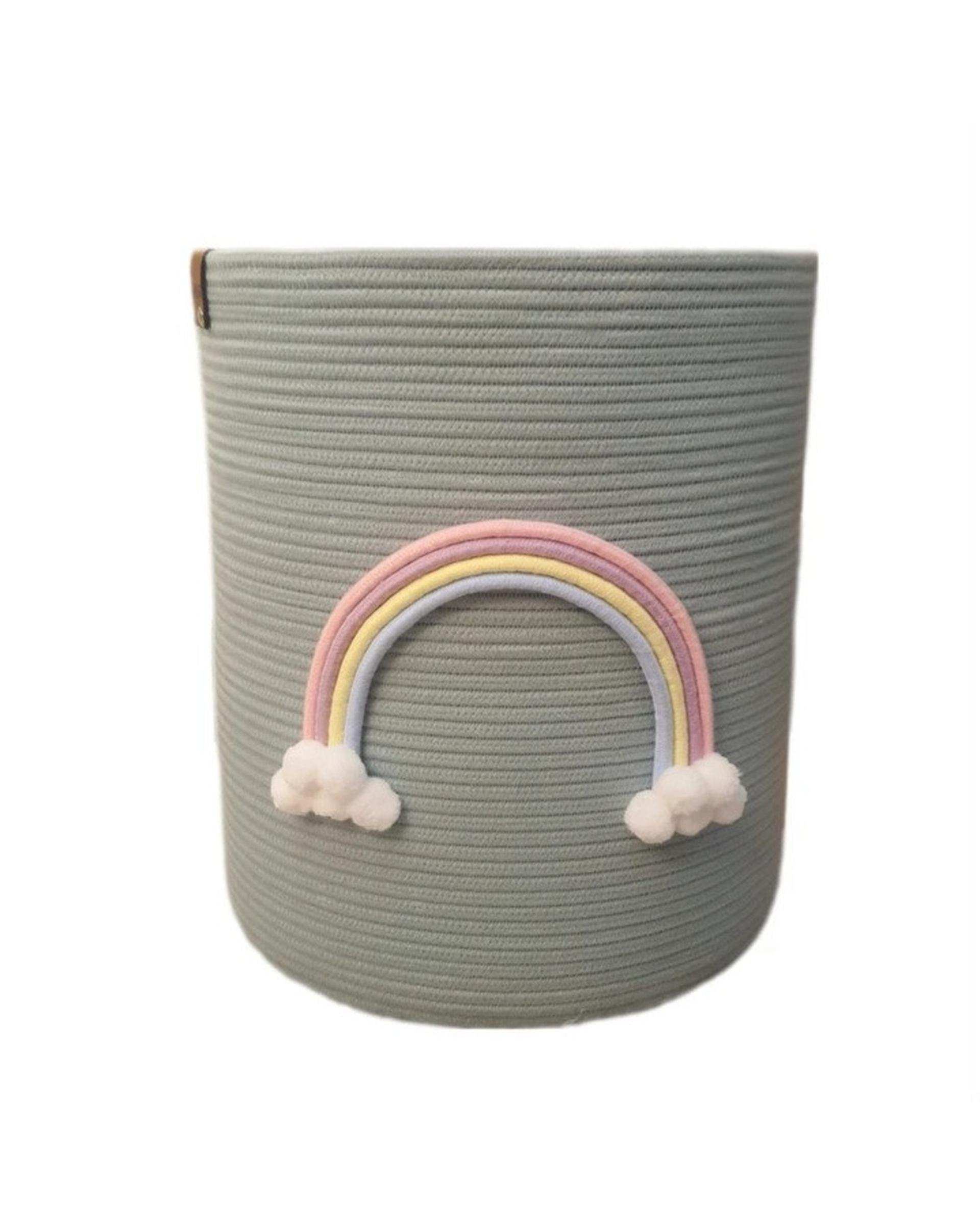 سطل نظم دهنده چند منظوره اتاق کودک طوسی روشن طرح لالیپاپ مدل RB