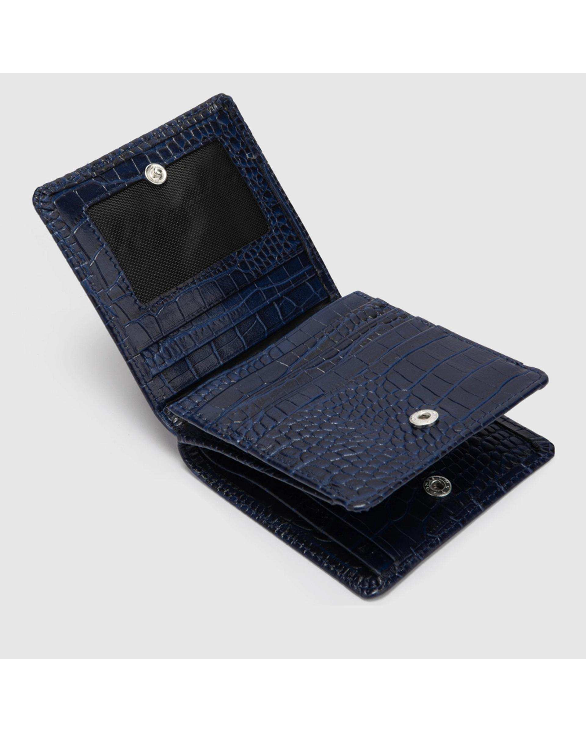 کیف پول چرم طبیعی مردانه پریما آبی اورز Orez مدل COOPERکد BFB115