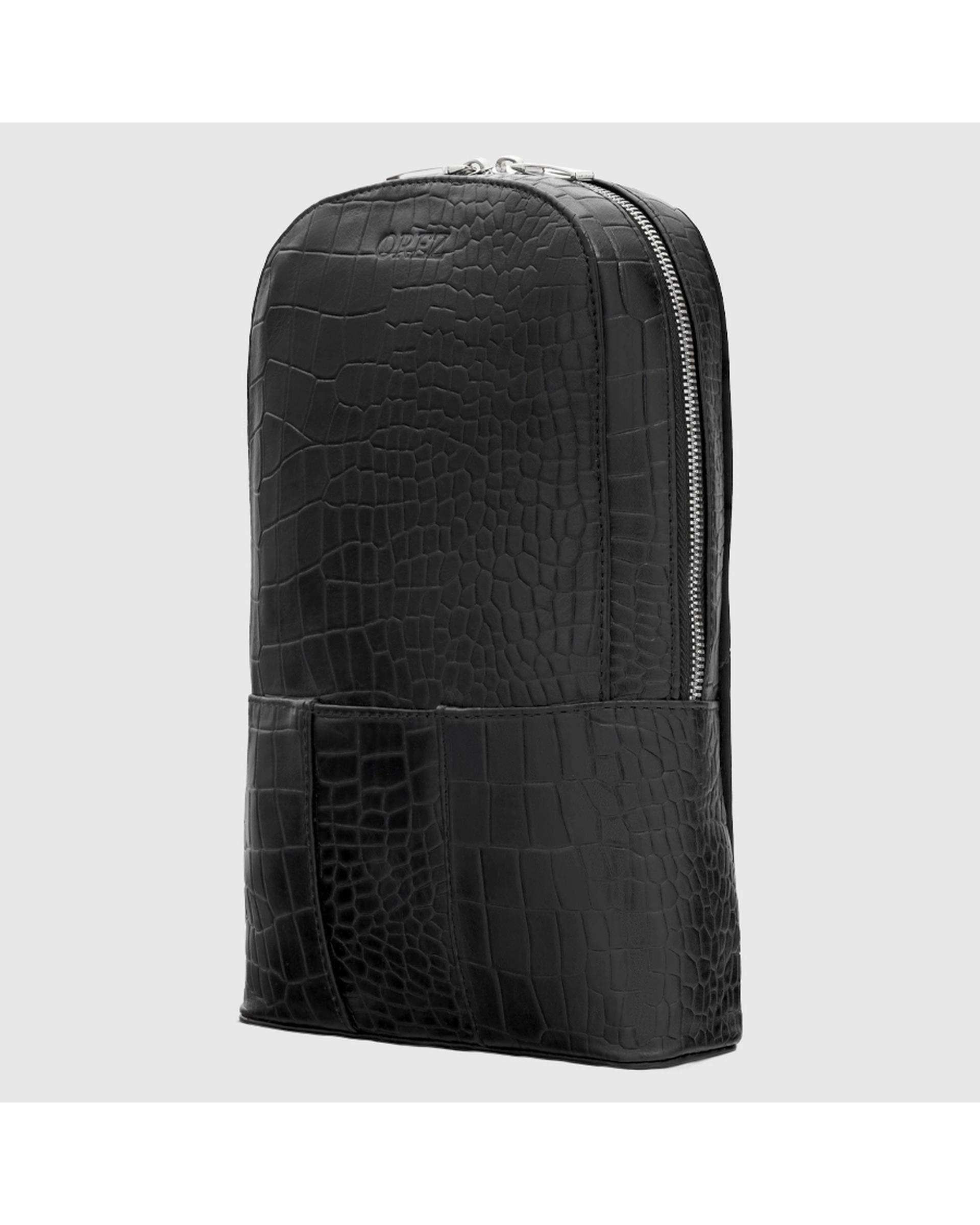 کیف چرم کمری مردانه پریما مشکی اورز Orez مدل EMERSONکد BBM103