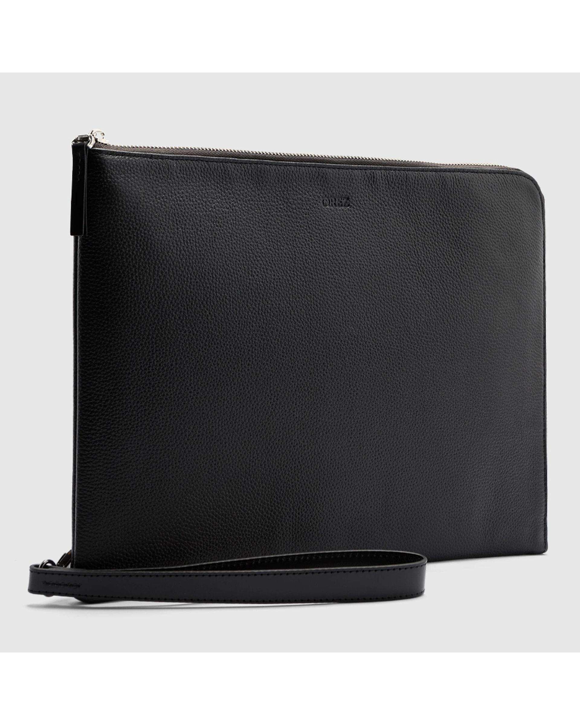 کیف فولدر چرم طبیعی فلوتر مشکی اورز Orez مدل BARCELONAکد LDF114