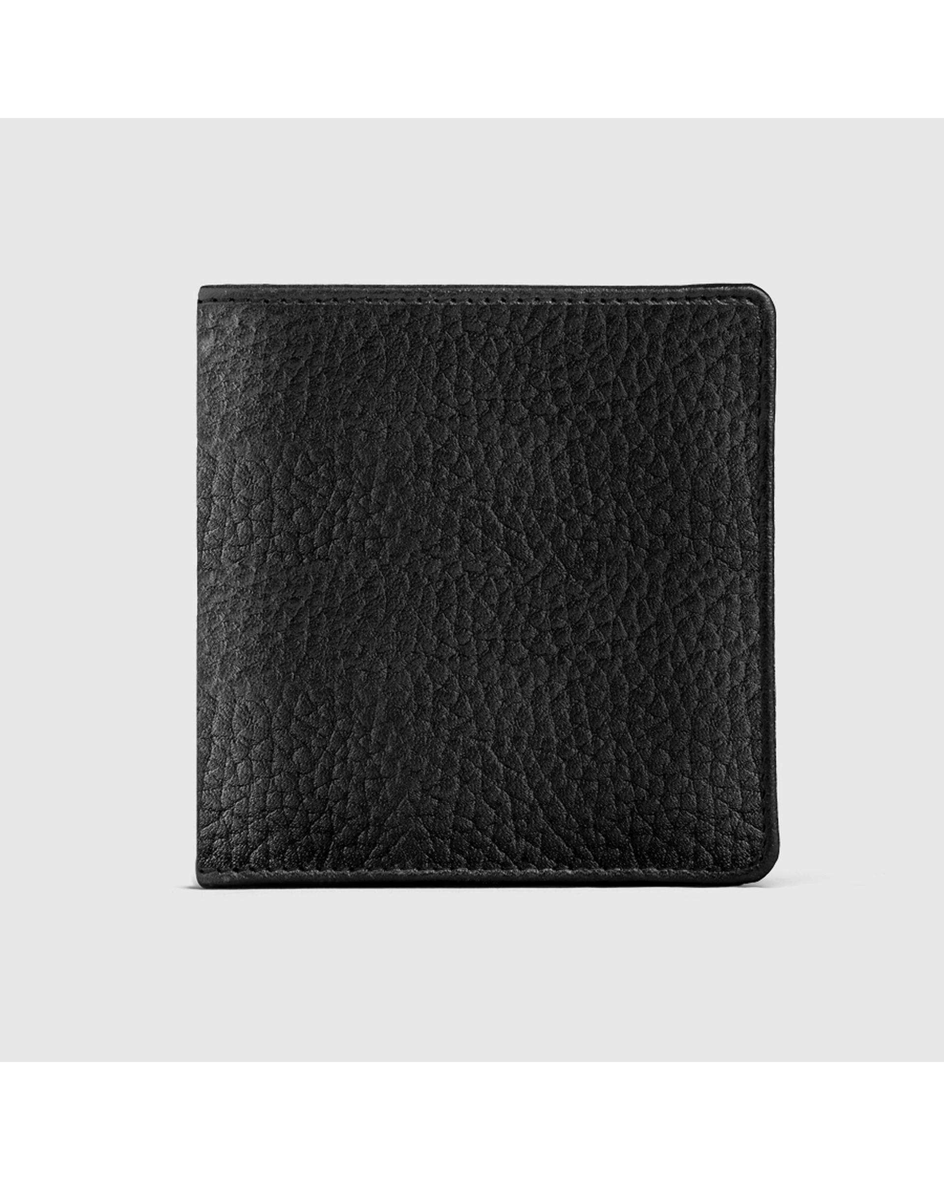 کیف پول چرم طبیعی مردانه فلوتر مشکی اورز Orez مدل COOPERکد BFB115