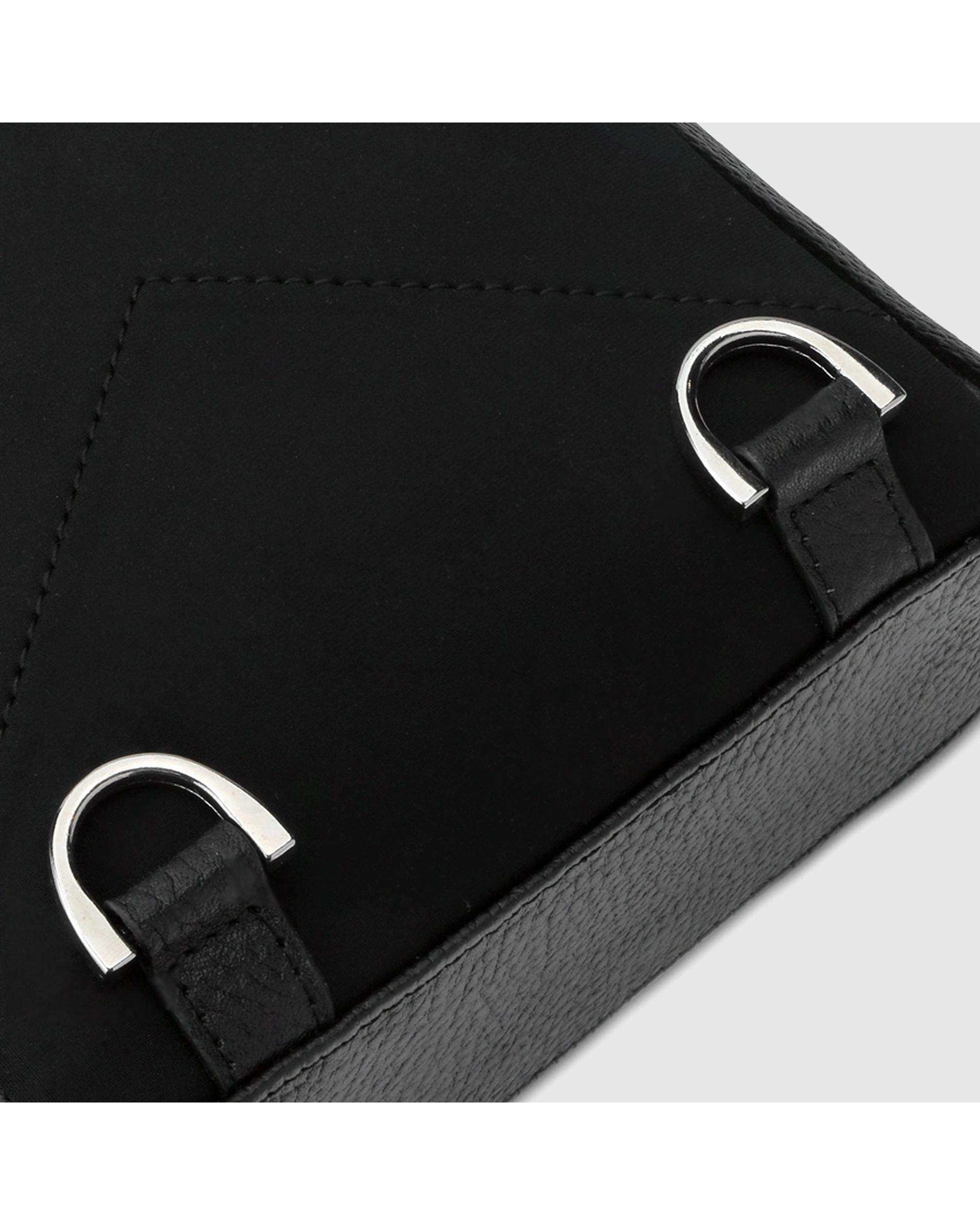 کیف چرم کمری مردانه فلوتر مشکی اورز Orez مدل EMERSONکد BBM103