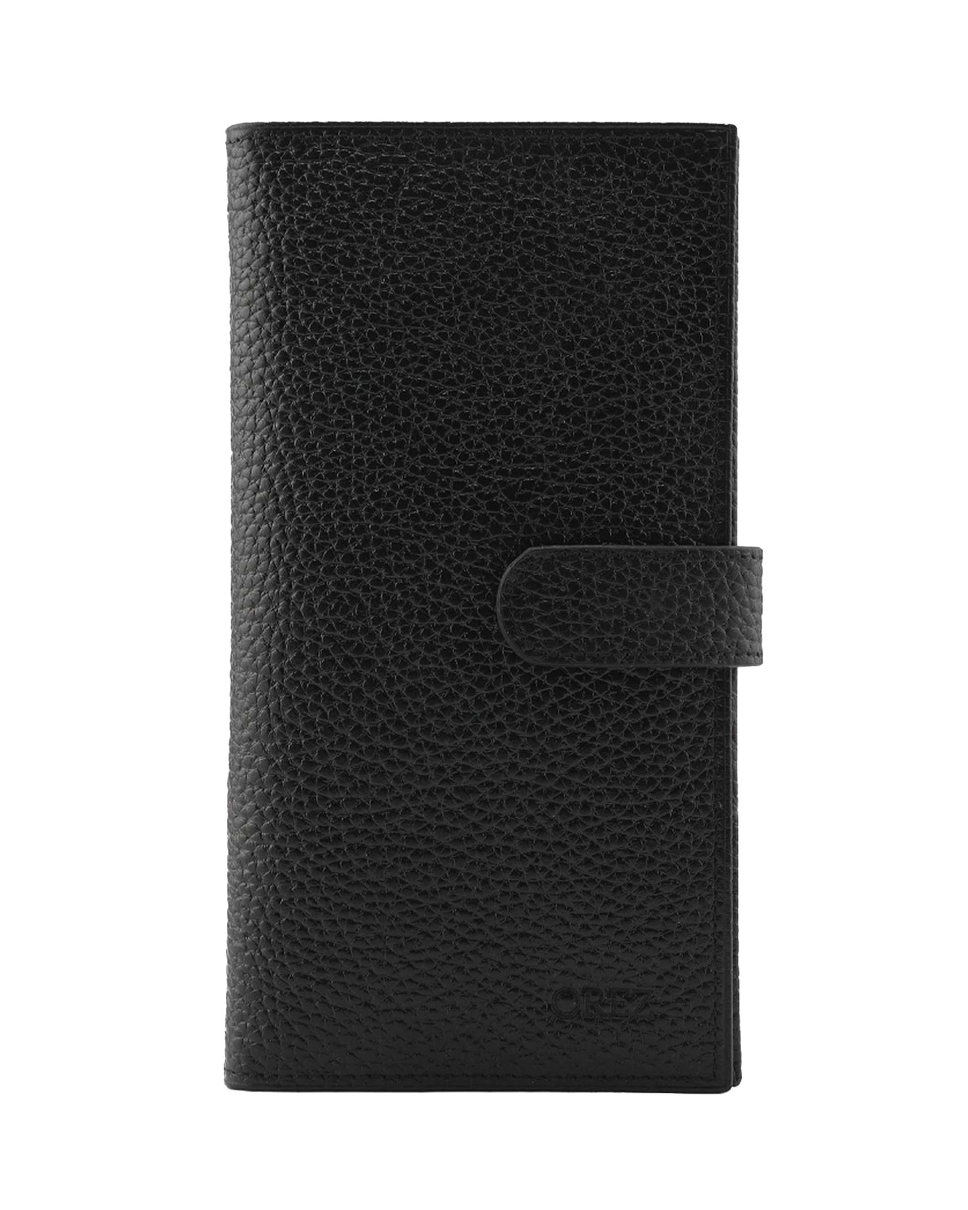 کیف پول چرم طبیعی مشترک فلوتر مشکی اورز Orez مدل GODYکد PUB120