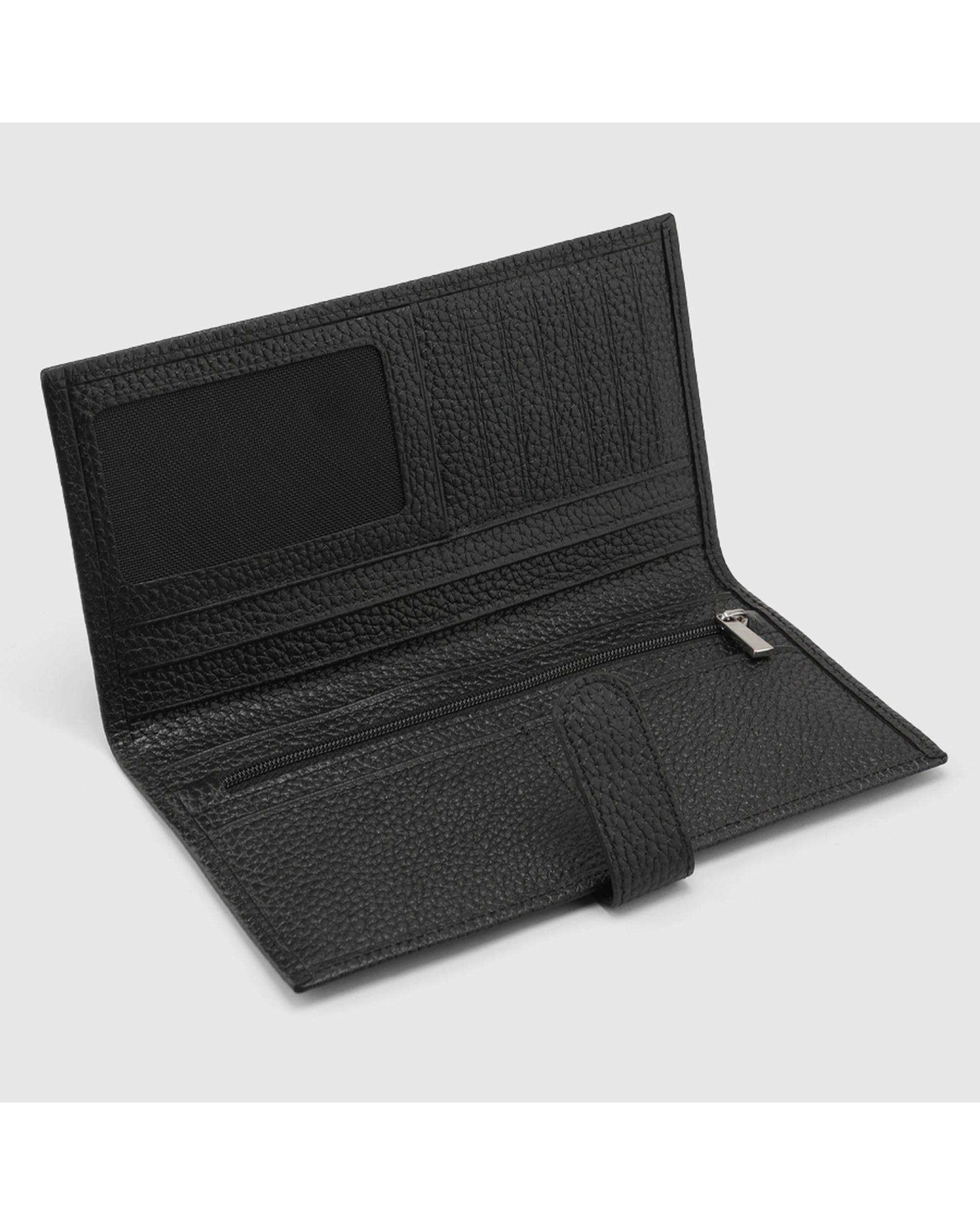 کیف پول چرم طبیعی مشترک فلوتر مشکی اورز Orez مدل GODYکد PUB120