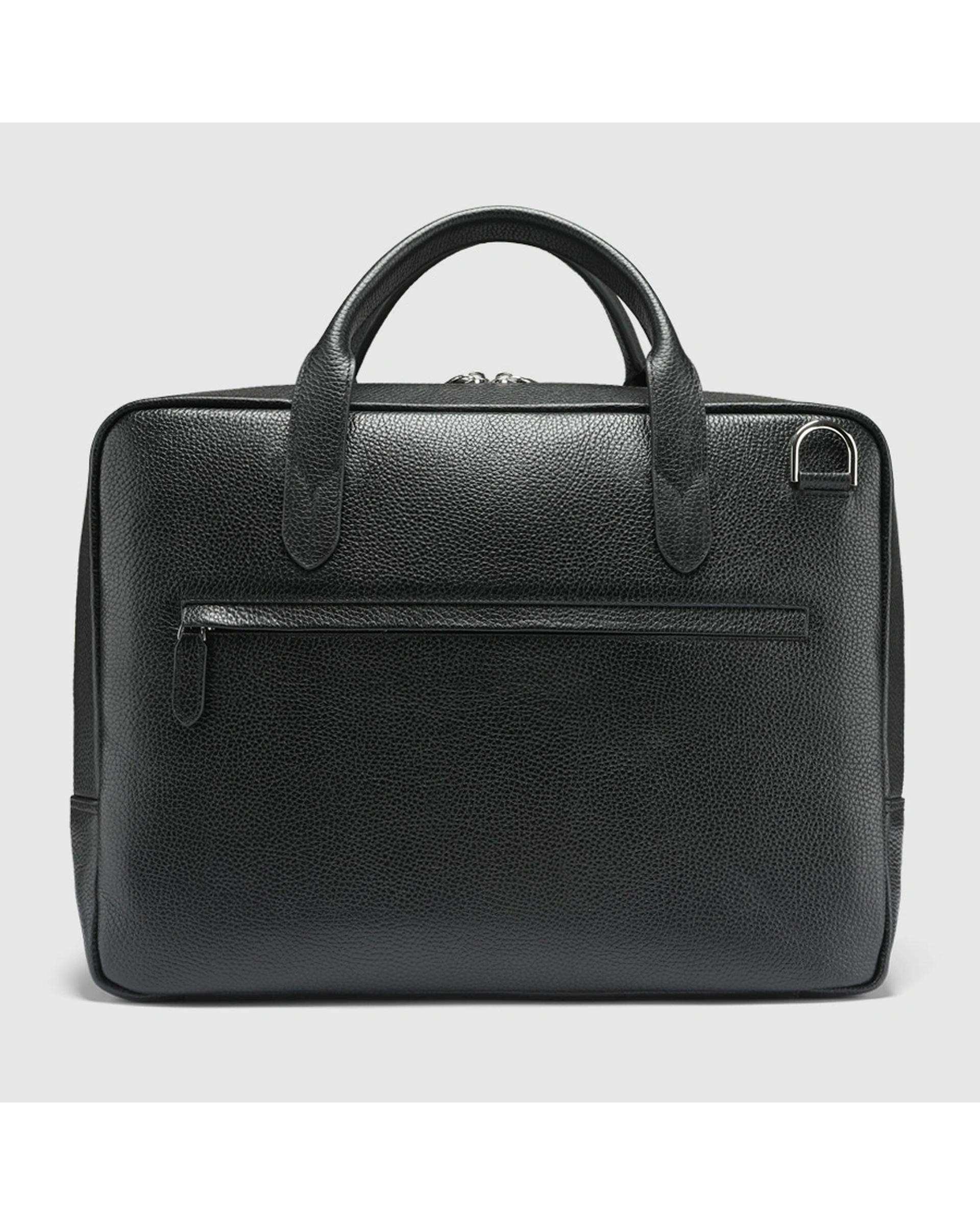 کیف اداری چرم طبیعی مردانه فلوتر مشکی اورز Orez مدل LARSONکد BMB126