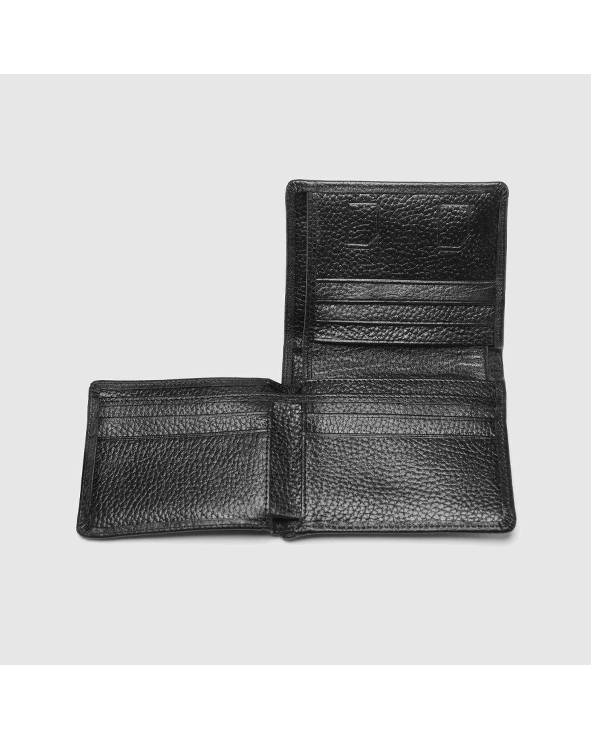 کیف پول چرم طبیعی مردانه فلوتر مشکی اورز Orez مدل LISBONکد BFB113