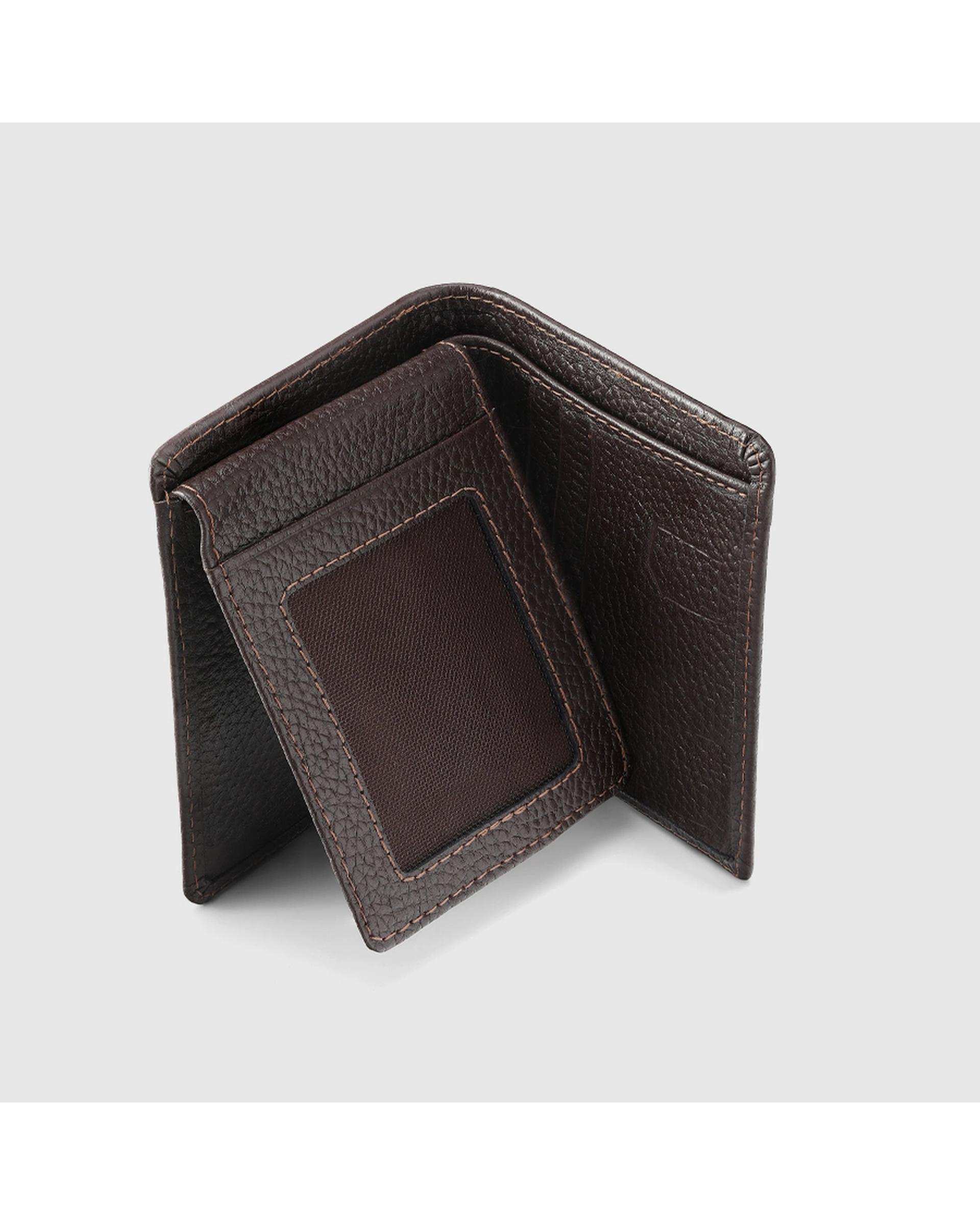 کیف پول چرم طبیعی مردانه فلوتر قهوهای اورز Orez مدل LISBONکد BFB113