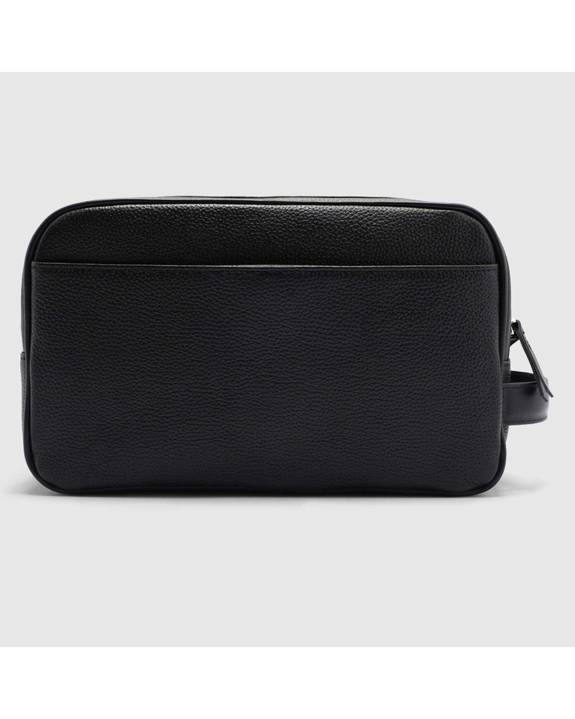 کیف دستی چرم طبیعی مردانه فلوتر مشکی اورز Orez مدل ROBBکد COM104