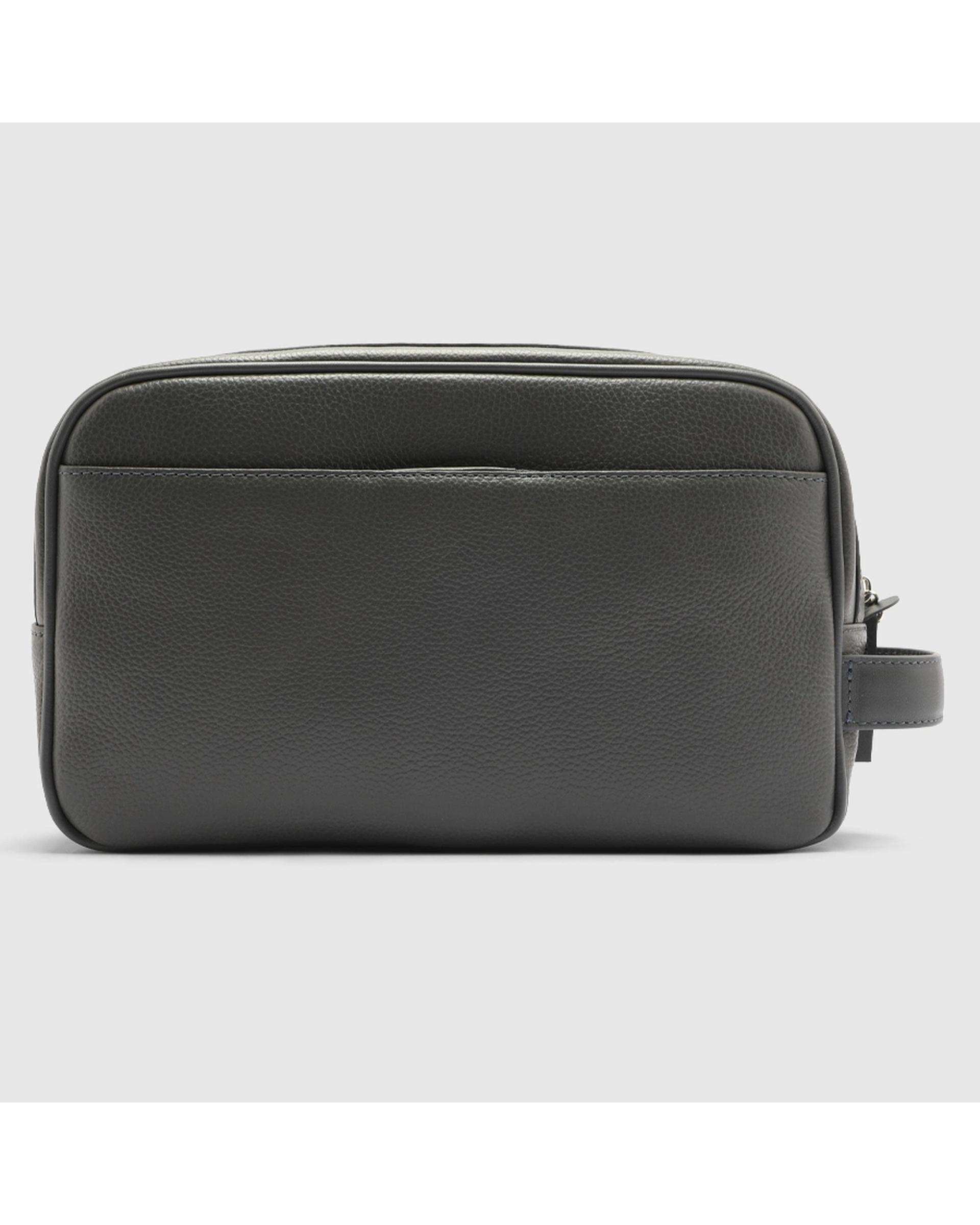 کیف دستی چرم طبیعی مردانه فلوتر طوسی اورز Orez مدل ROBBکد COM104