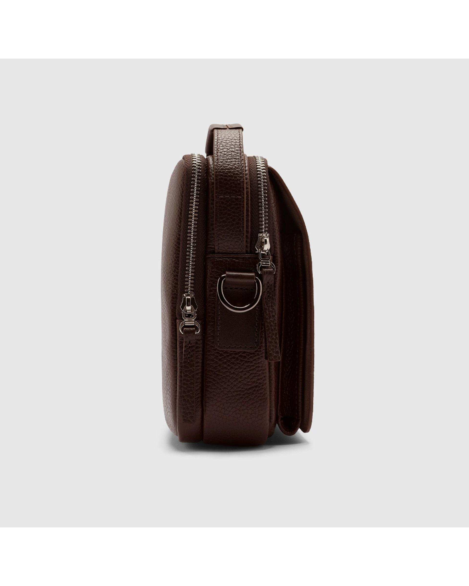 کراس بادی چرم  مردانه فلوتر قهوه ای اورز Orez مدل SKOVDEکد CMB118