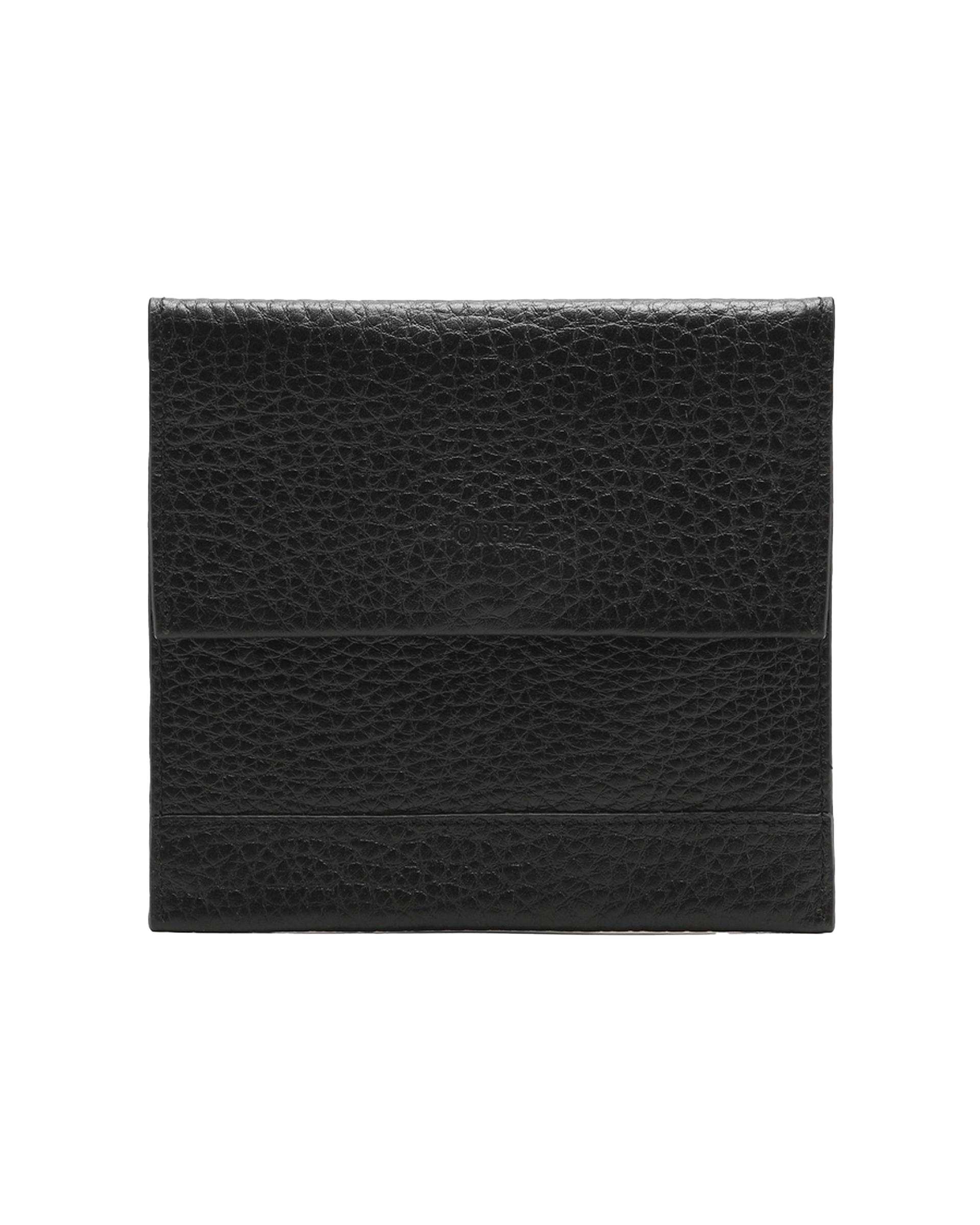 کیف گردنی چرم طبیعی فلوتر چاپی 27 (فلوتر درشت) مشکی اورز Orez مدل MARKOکد LNB103