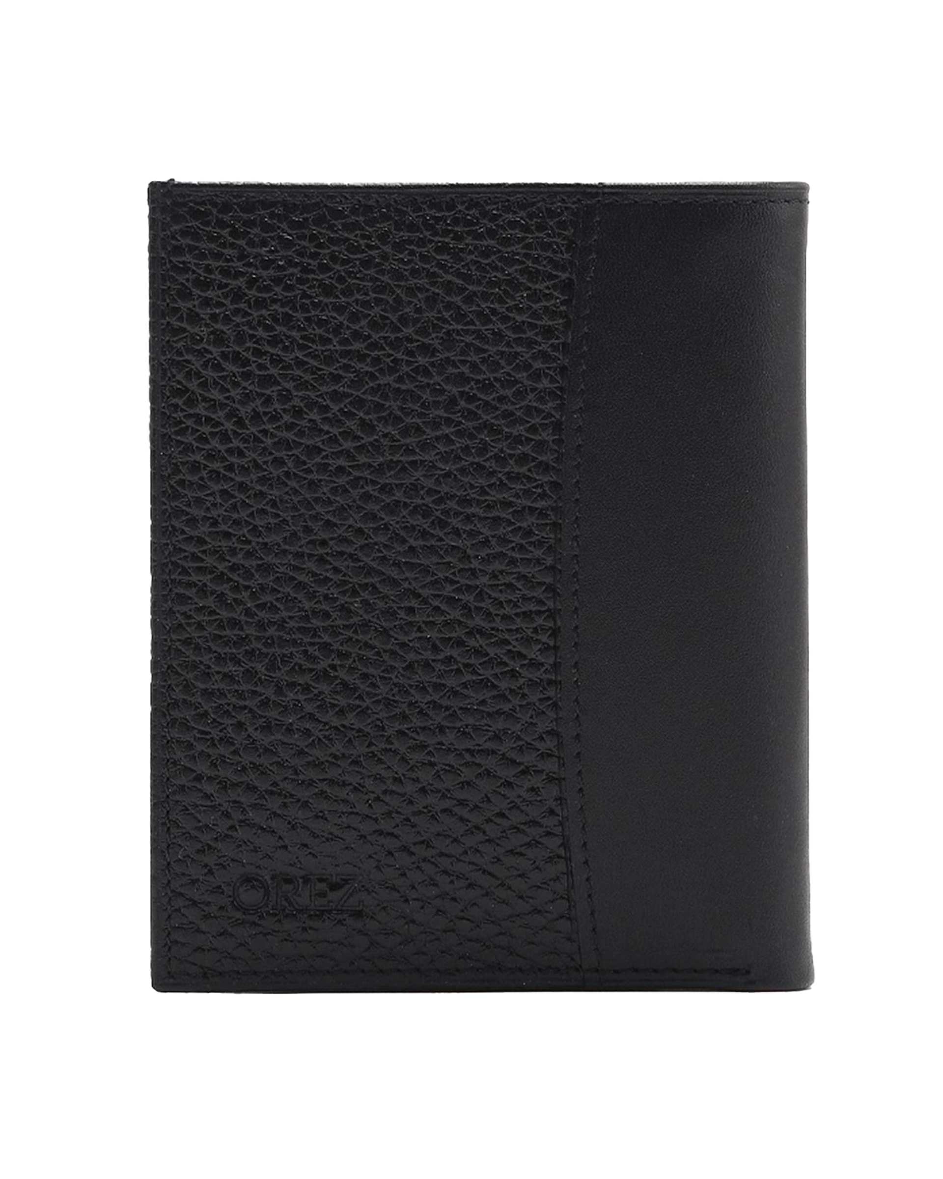 کیف پول چرم طبیعی فلوتر ناپا میلینگ مشکی اورز Orez مدل NEVADAکد BFB116