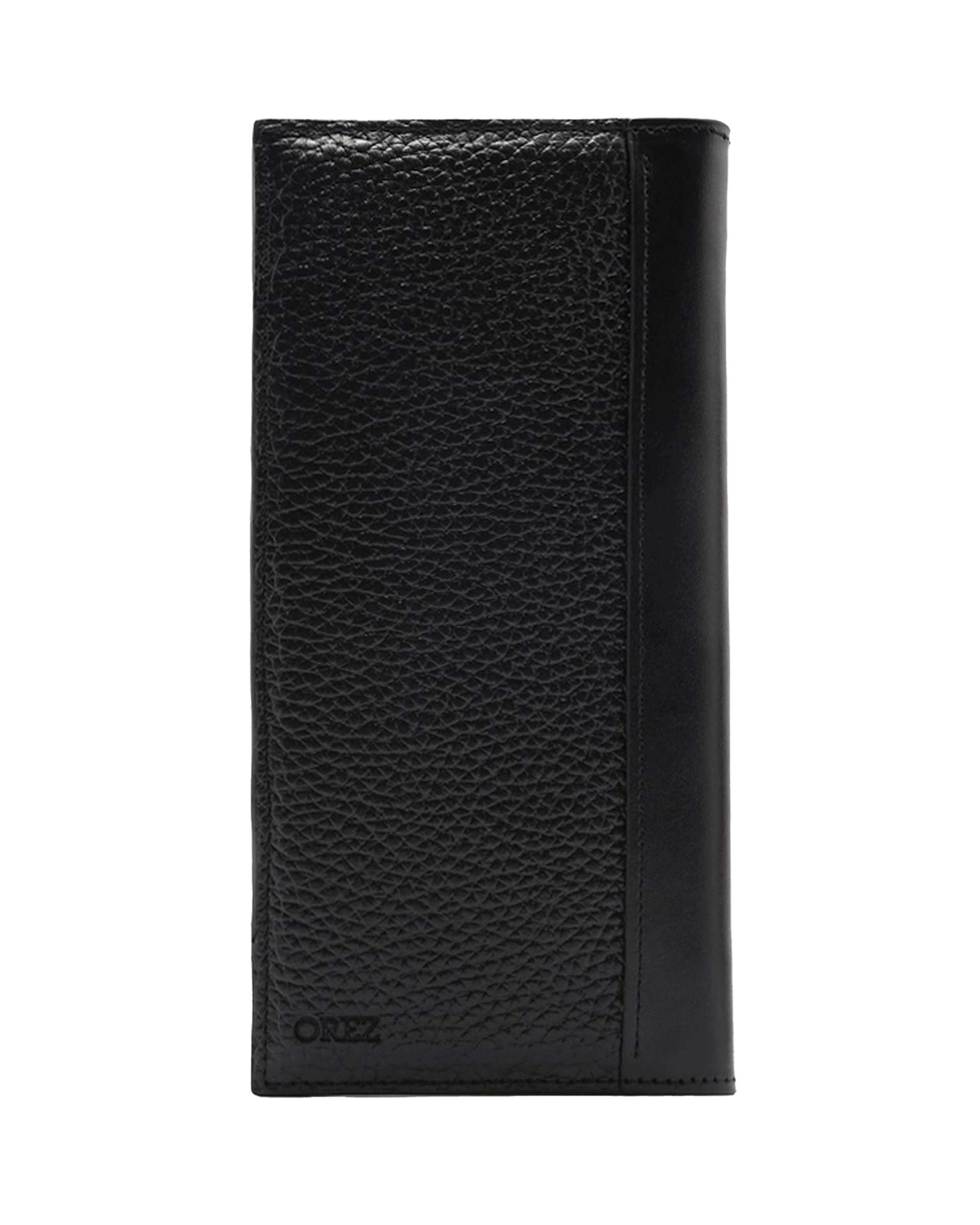 کیف پول چرم طبیعی مردانه فلوتر ناپا میلینگ مشکی اورز Orez مدل OKLAHOMAکد WAB112