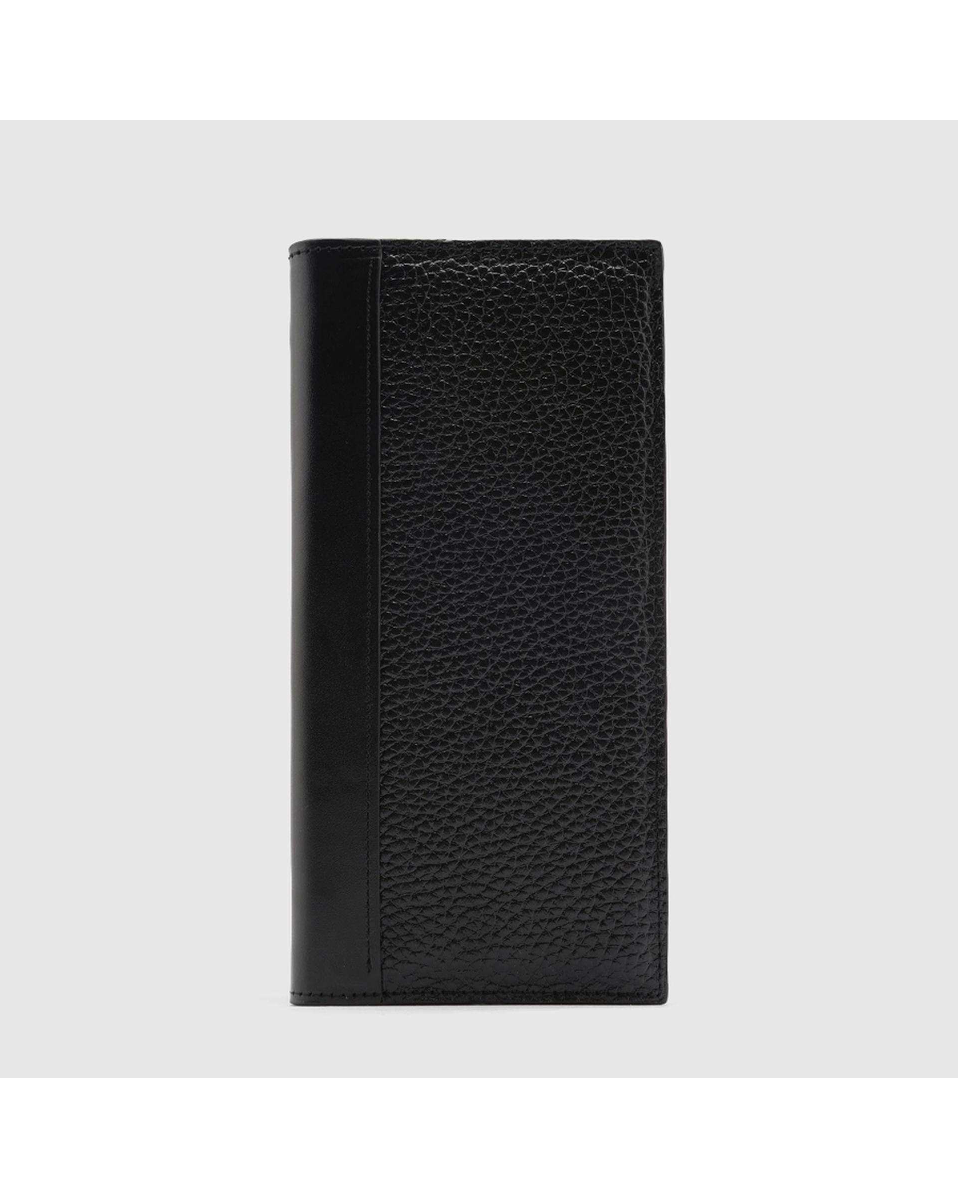 کیف پول چرم طبیعی مردانه فلوتر ناپا میلینگ مشکی اورز Orez مدل OKLAHOMAکد WAB112