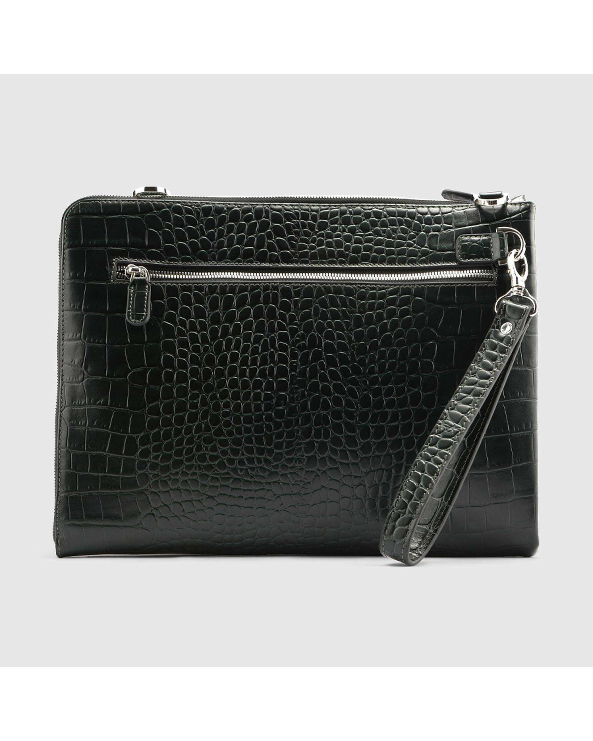 کیف فولدر چرم طبیعی کوروکو مشکی اورز Orez مدل MADRIDکد LDF112