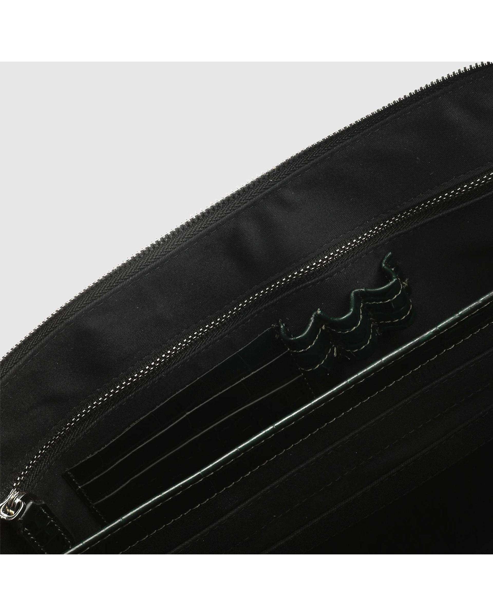 کیف فولدر چرم طبیعی کوروکو مشکی اورز Orez مدل MADRIDکد LDF112