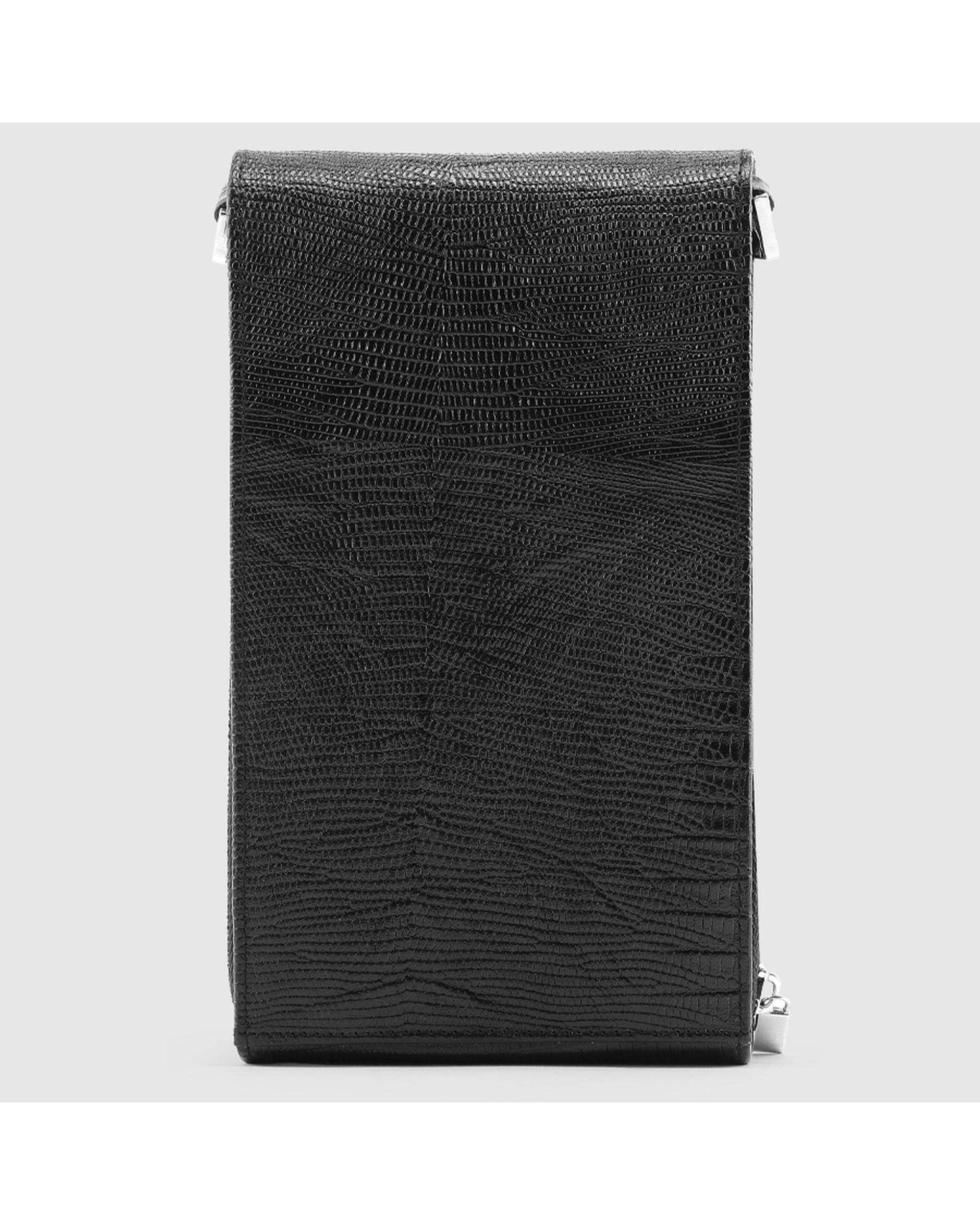 کراس بادی چرم  مردانه لیزارد مشکی اورز Orez مدل DORIANکد CMB119