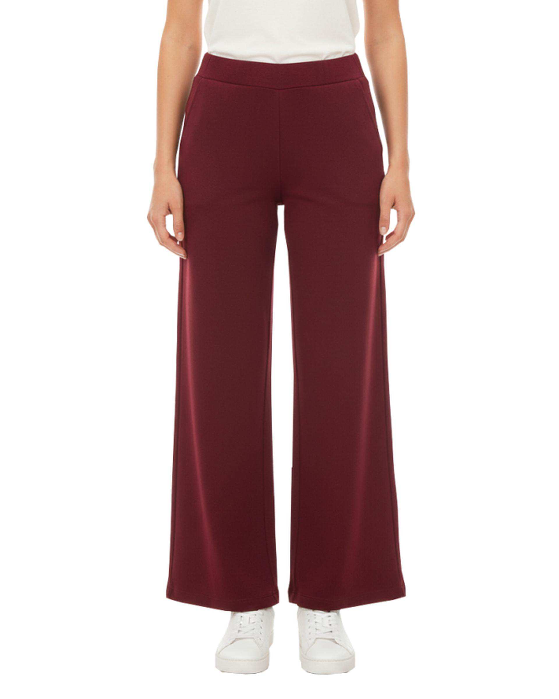 شلوار زنانه زرشکی سرژه Serge کد 241130