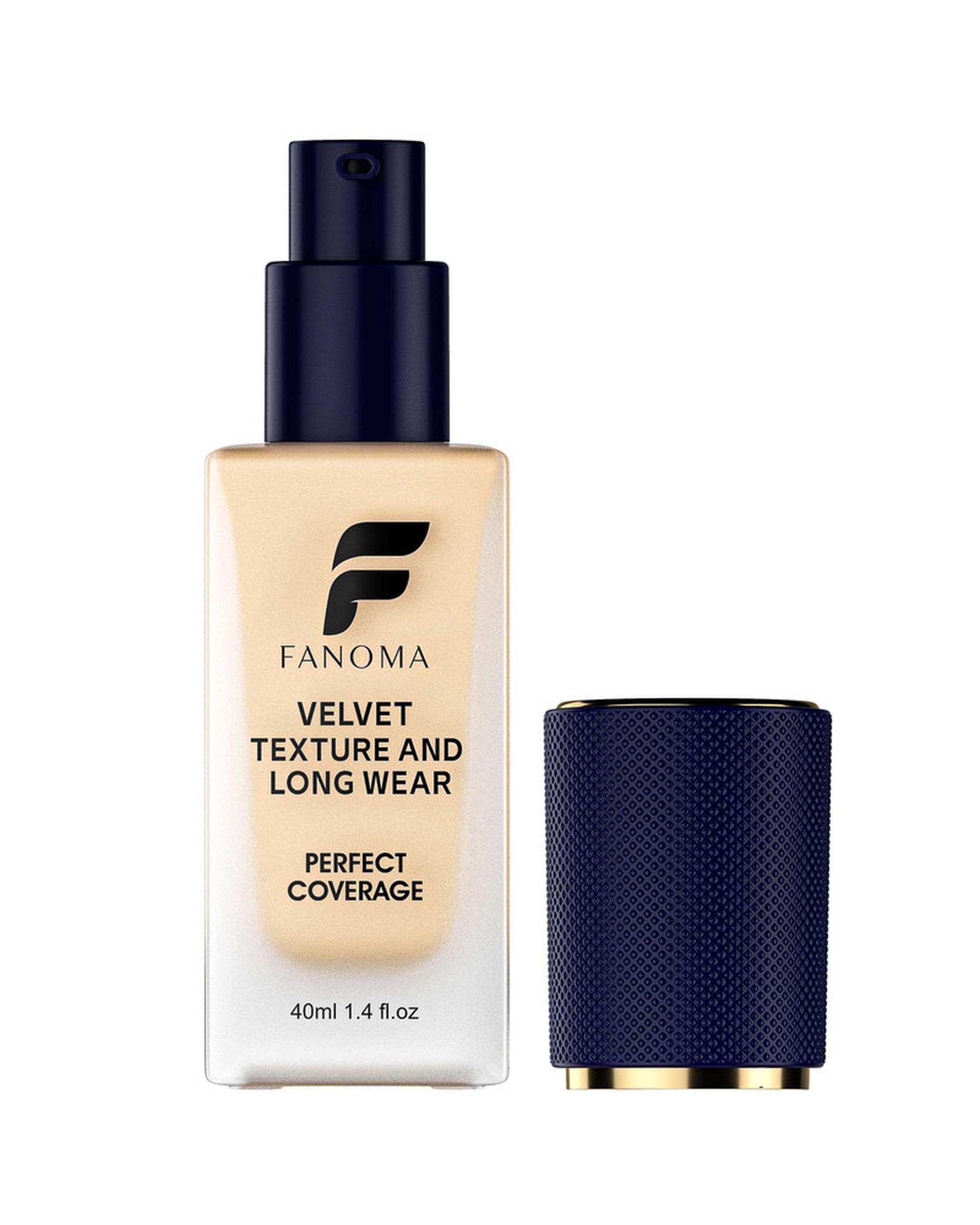 کرم پودر مات و مخملی دارای SPF15 فانوما Fanoma مدل Perfect Coverage مناسب برای انواع پوست شماره 05 حجم 40ml