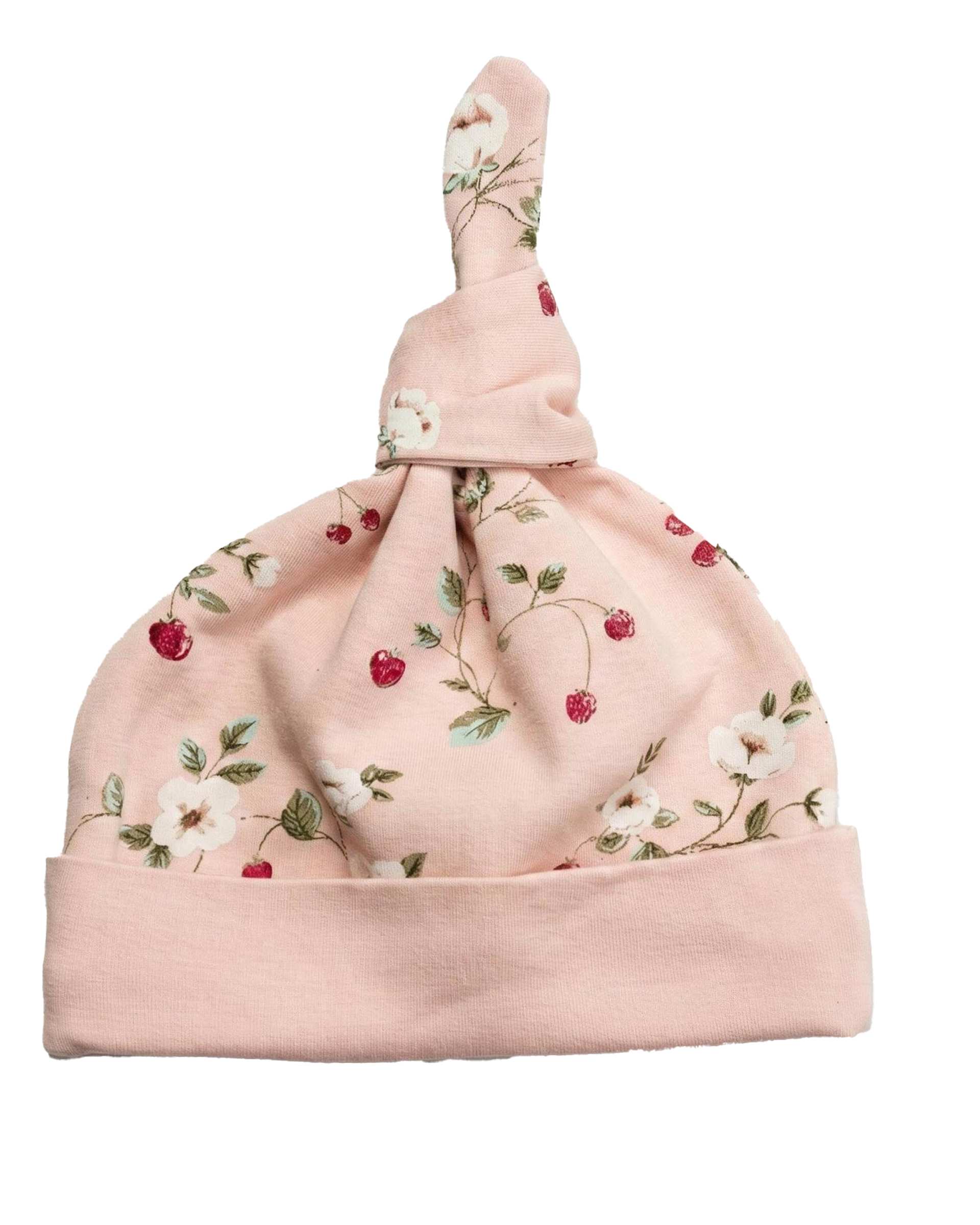 کلاه نوزادی گره ای دخترانه صورتی آدمک Adamak توت فرنگی کد 3934001