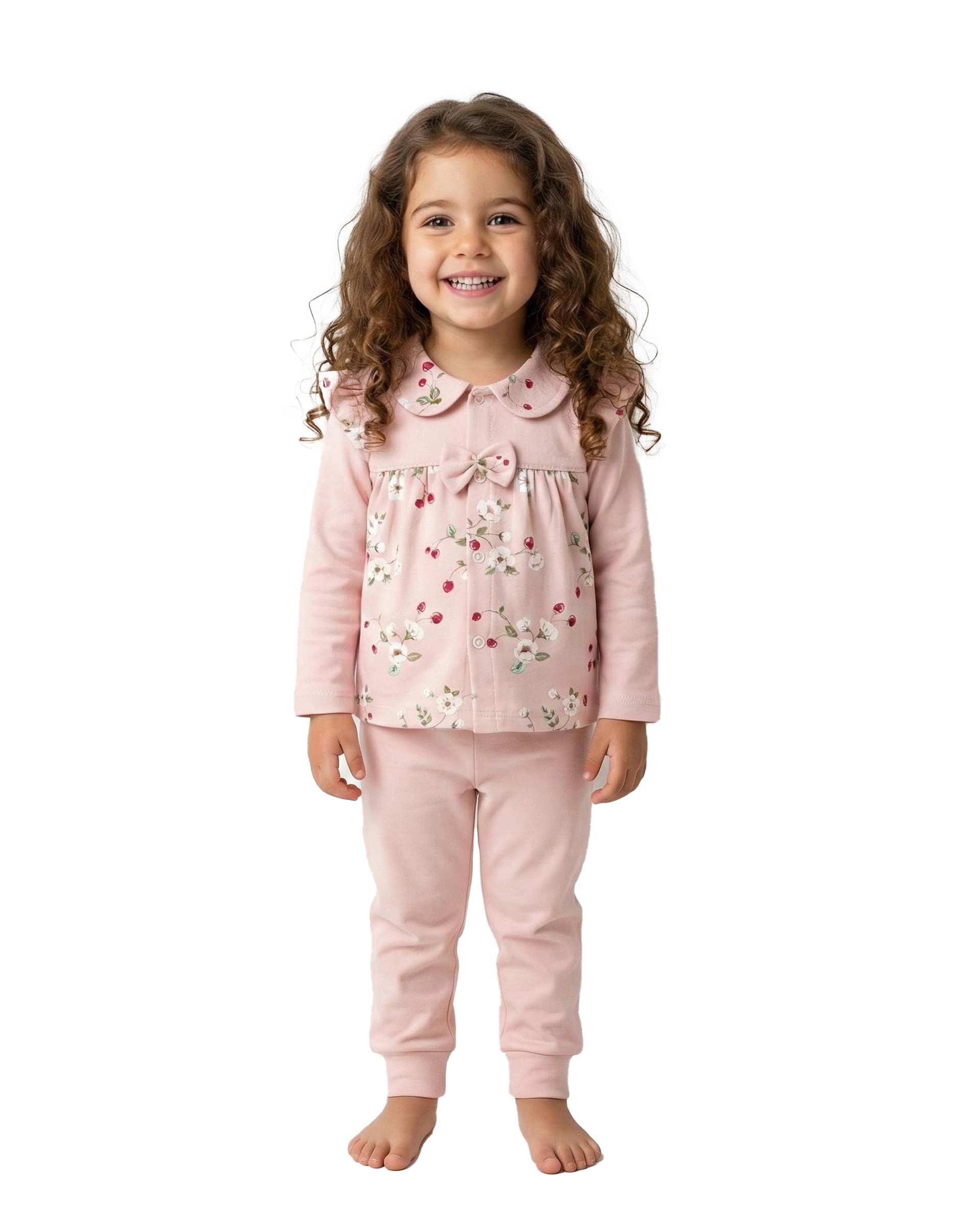 بلوز نوزادی دخترانه صورتی آدمک Adamak مدل توت فرنگی کد 3936001