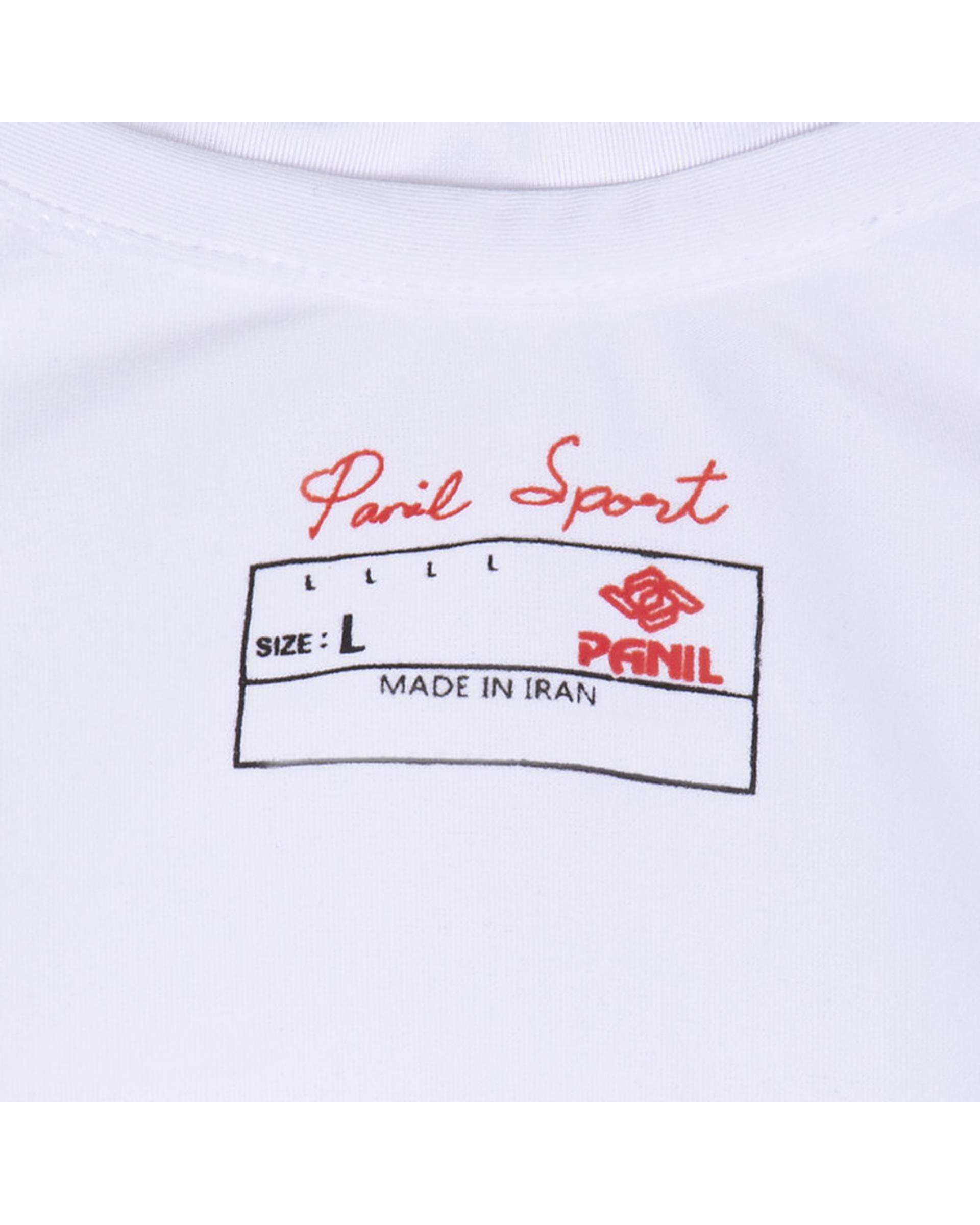 تیشرت ورزشی مردانه آستین بلند سفید پانیل Panil مدل 178W